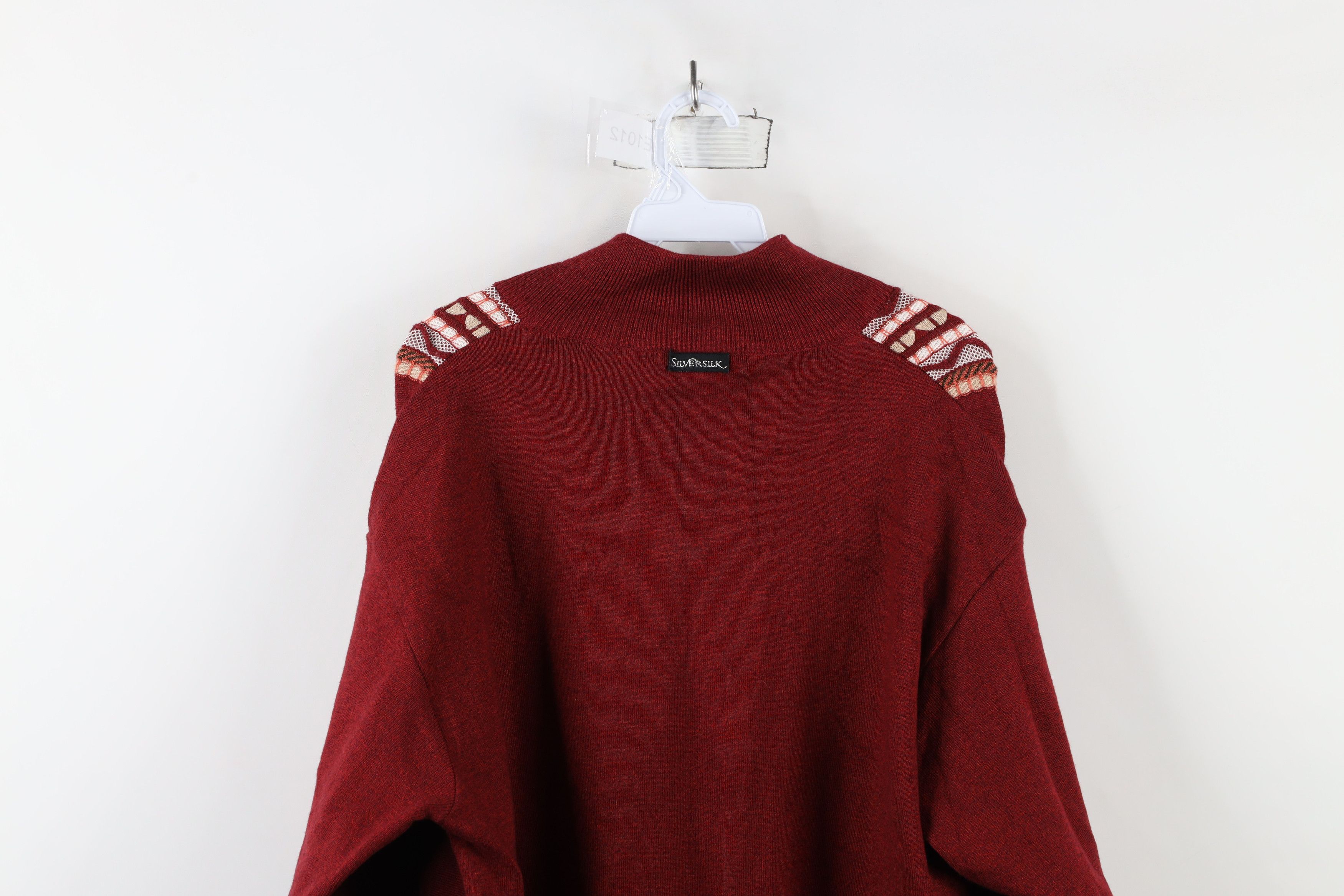 Vintage Vintage 90s Coogi Style Zip Button Knit Cardigan Sweater Size US XXL / EU 58 / 5 - 11 Thumbnail