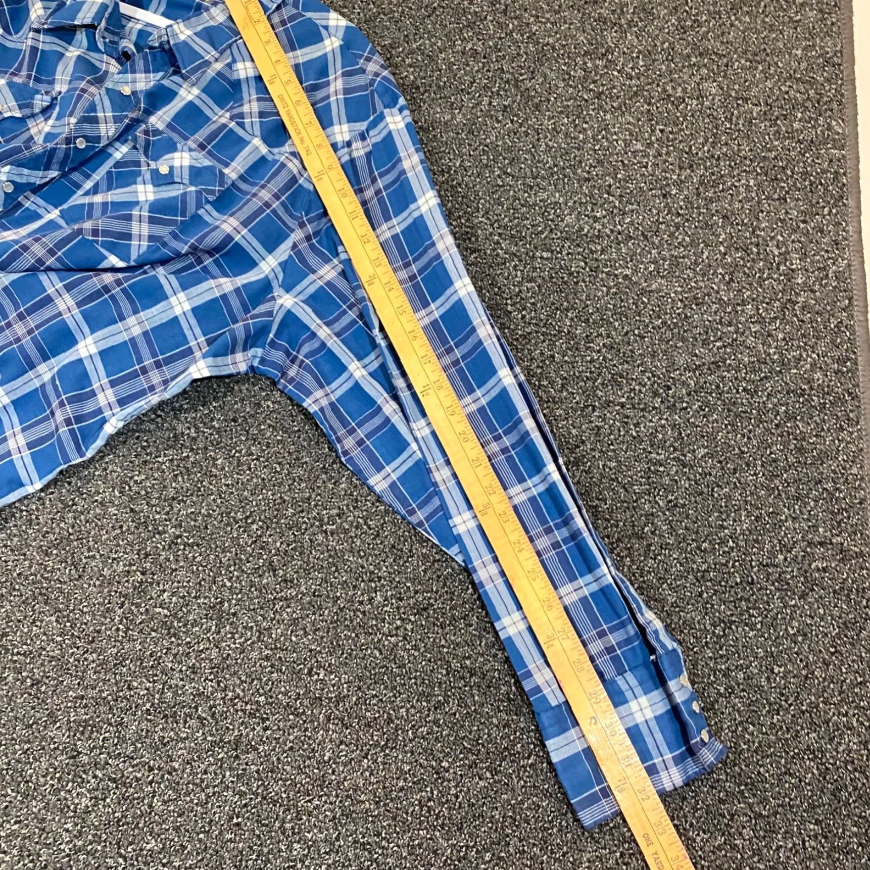 Vintage VINTAGE Youngbloods Shirt Mens 3X Big Man Blue Plaid Pearl Snap Western Wear Size US XXL / EU 58 / 5 - 7 Thumbnail