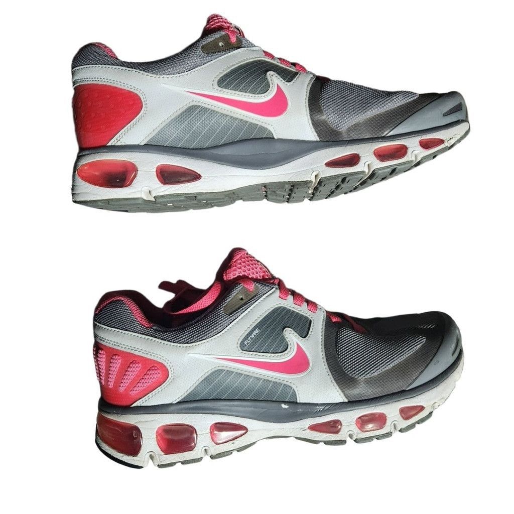 Nike Nike Womens Gray Pink Mesh Flywire Sneakers Size US 10 Size US 10 / IT 40 - 9 Thumbnail