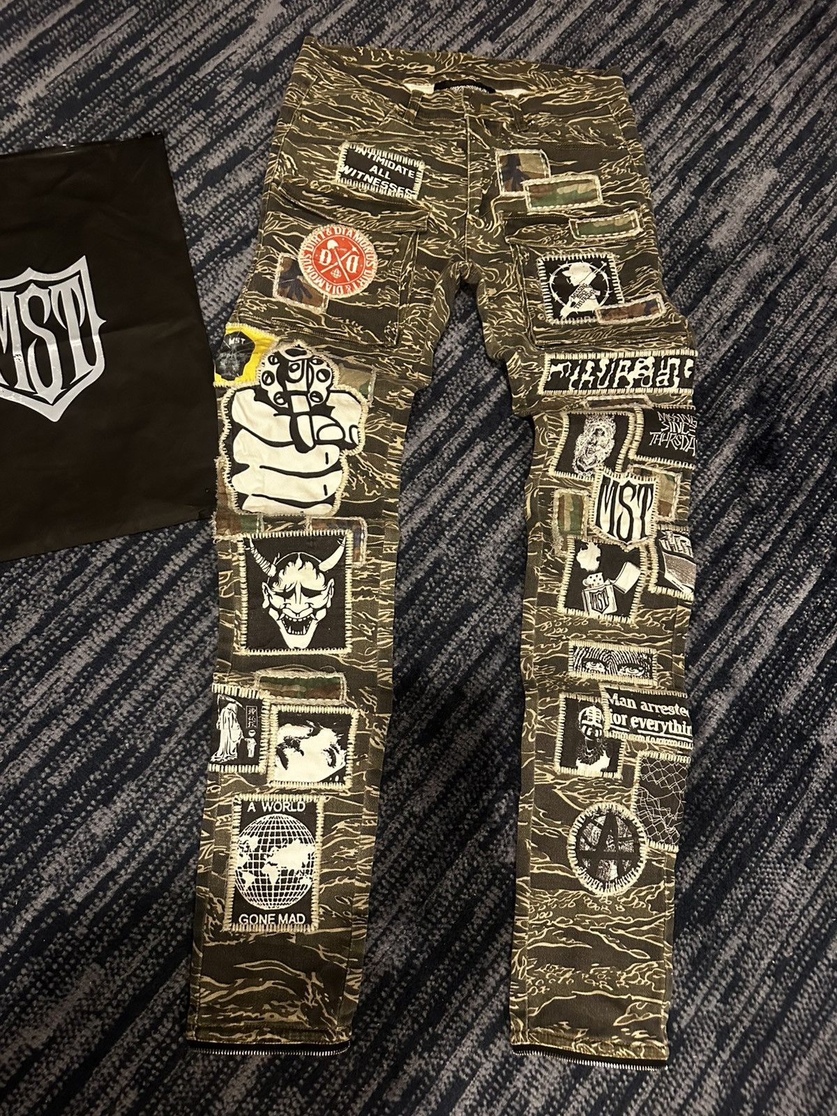 Missing Since Thursday Missing Since Thursday Tiger Camo Cargo Size US 30 / EU 46 - 1 Thumbnail