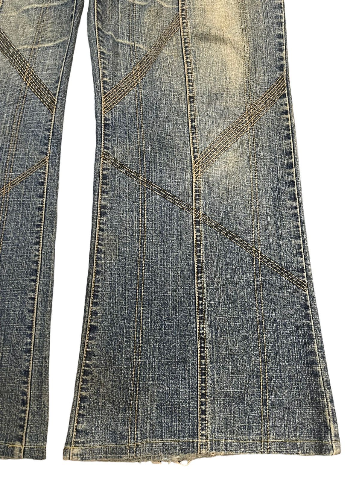 14th Addiction Vintage Japanese Brand Mud Wash Style Baggy Jeans Size US 34 / EU 50 - 6 Thumbnail