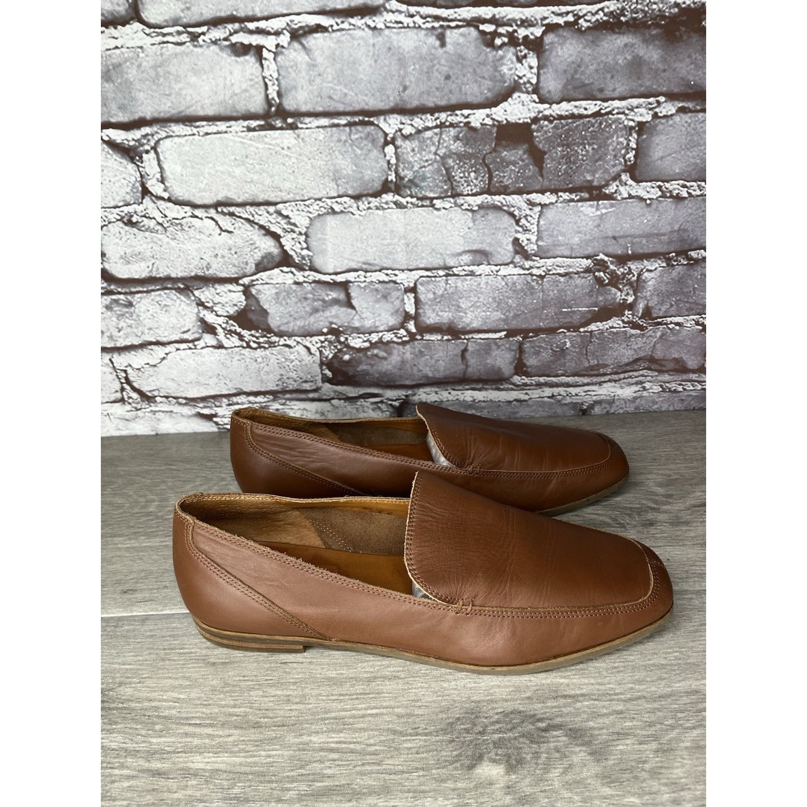 Lucky Brand Lucky Brand Canyen Loafer Brown Leather Slip On Almond Toe S Size US 10 / IT 40 - 13 Thumbnail