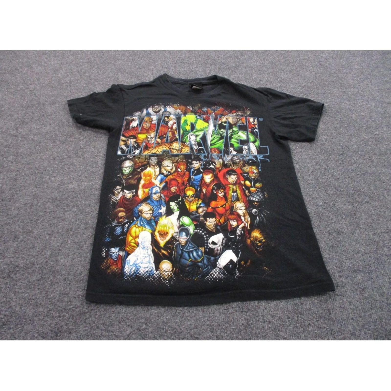 Vintage Marvel Shirt Mens S Y2K Graphic Mad Engine Super Hero Mega Print - Vintage Marvel Shirt Mens S Y2K Graphic Mad Engine Super Hero Mega Print Size US S / EU 44-46 / 1 - 2 Thumbnail