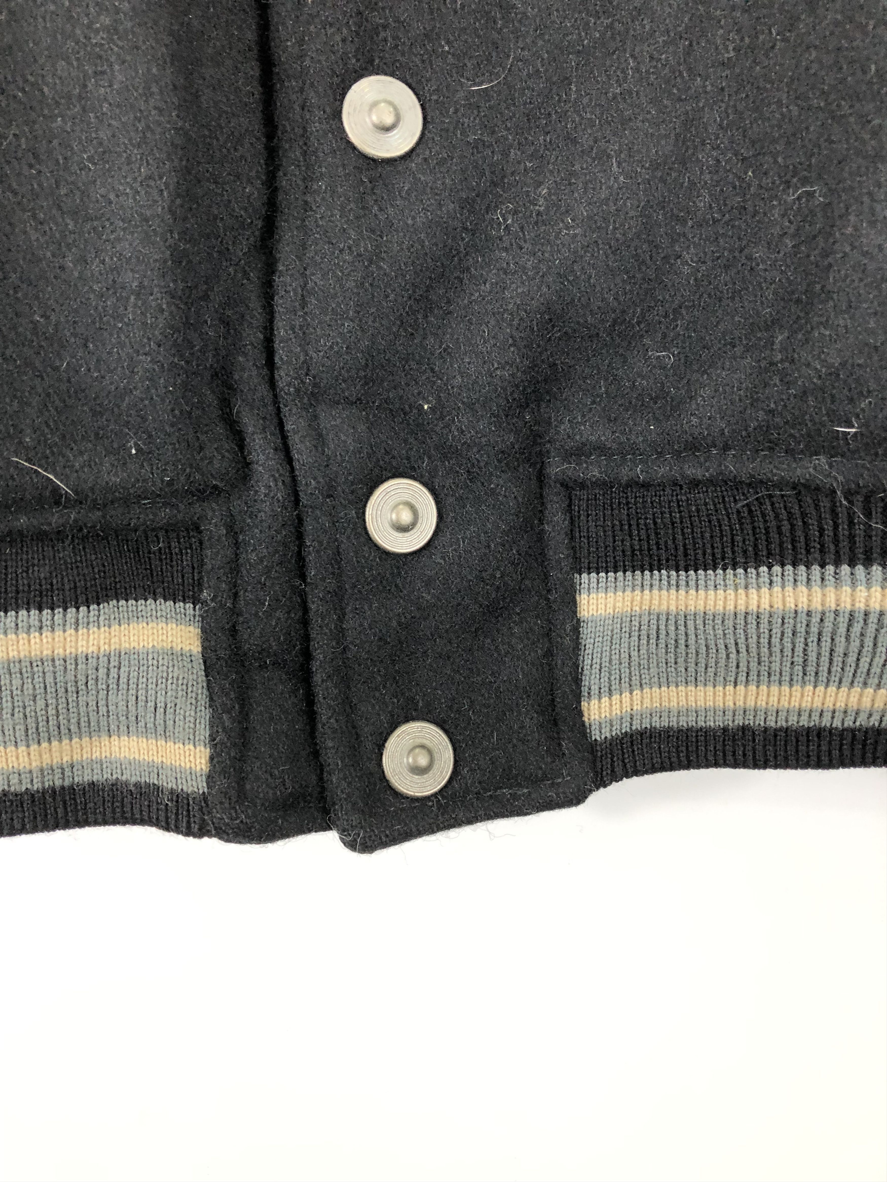 Japanese Brand Vintage 80s Paccino Embroidered Varsity Jacket Leather V0230 Size US L / EU 52-54 / 3 - 11 Thumbnail