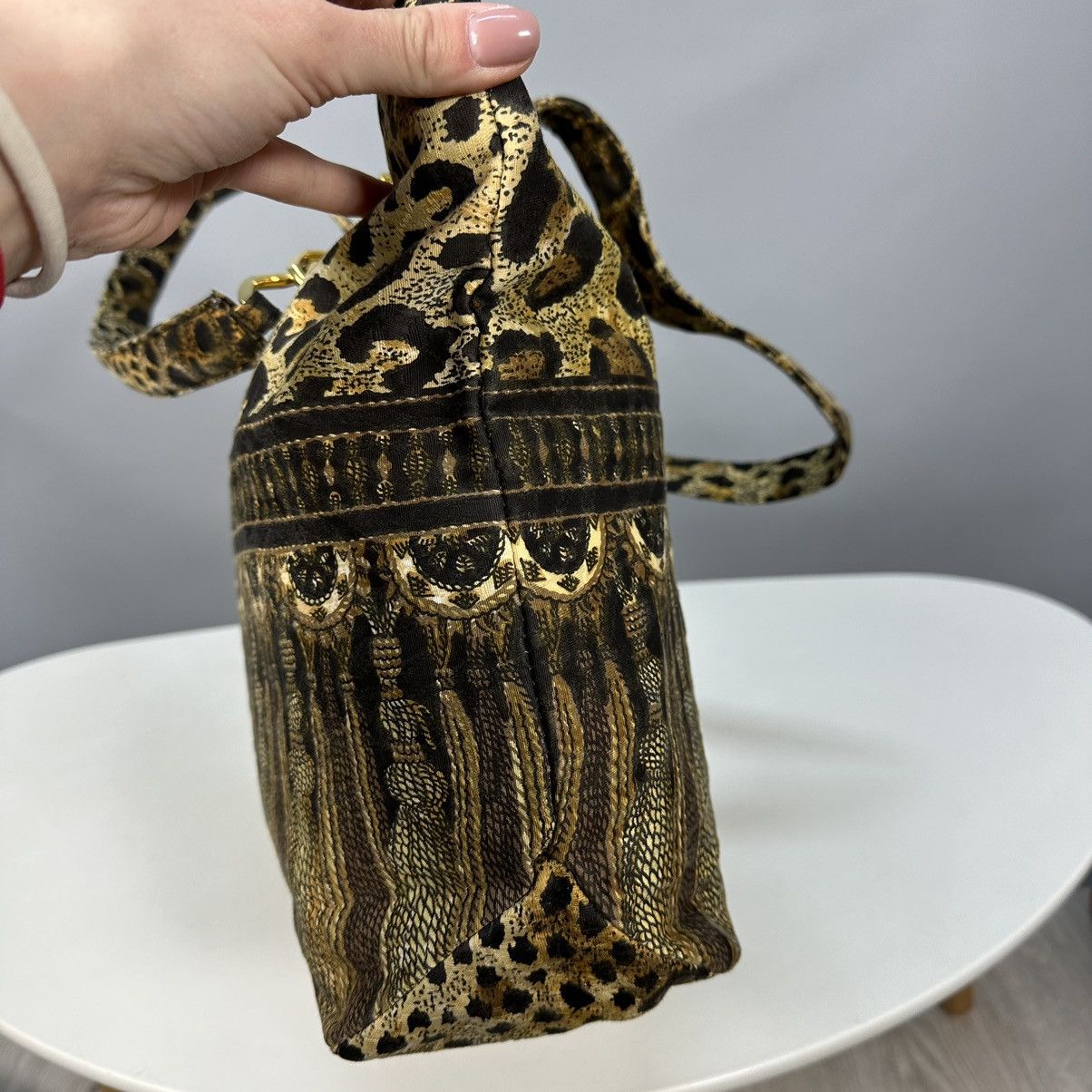Versace GIANNI VERSACE Christian Fischbacher LEOPARD 🐆 bag vintage Size ONE SIZE - 4 Thumbnail