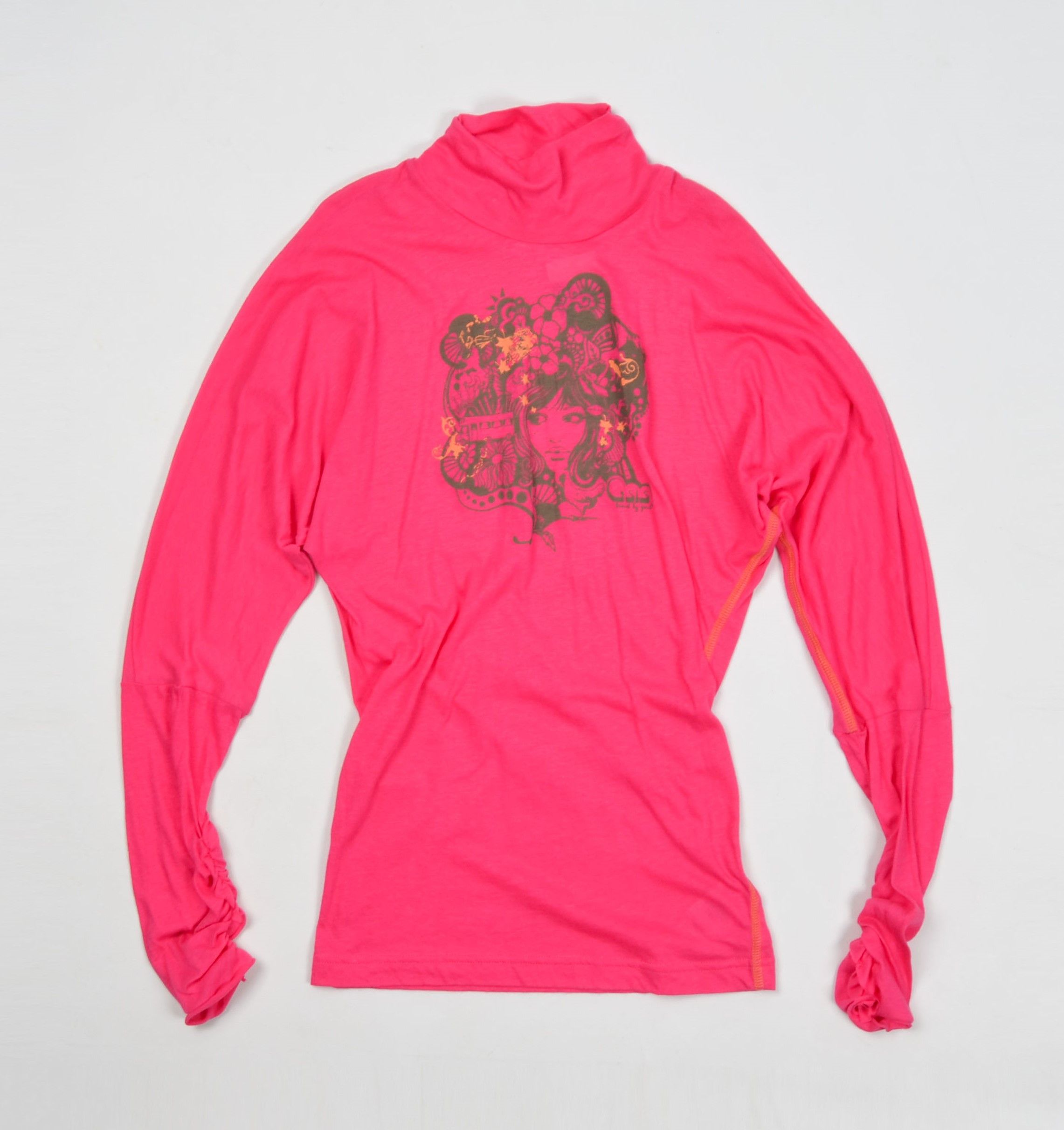 GSUS Sindustries Gsus Sindustries Y2K Kidcore Pink Turtleneck Top Size S / US 4 / IT 40 - 4 Thumbnail