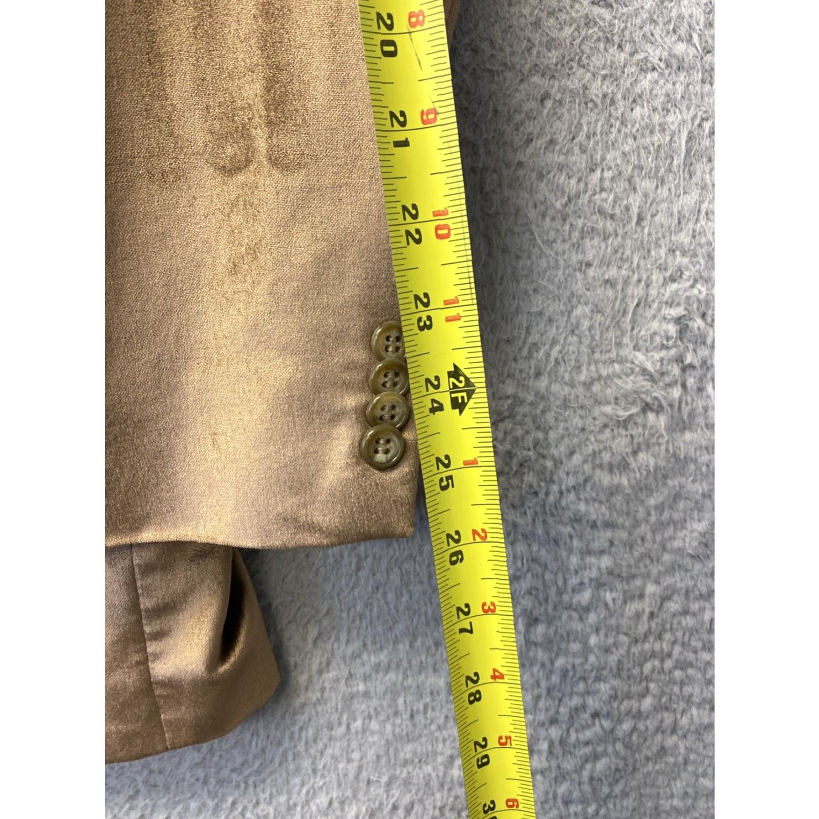 Sean John Sean John Mens Sport Coat 40L Gold Velvet Jacket Blazer /131-1 Size 40R - 5 Thumbnail