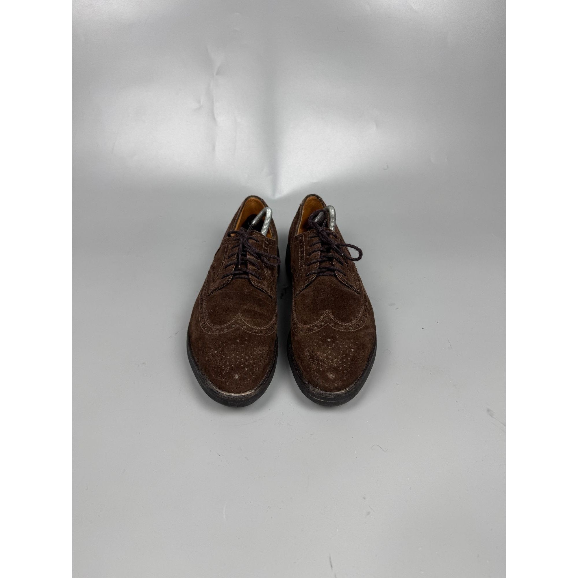 Other Ed Meier Munich Dark Brown Suede Brogues (Y1178) Size US 9 / EU 42 - 3 Thumbnail