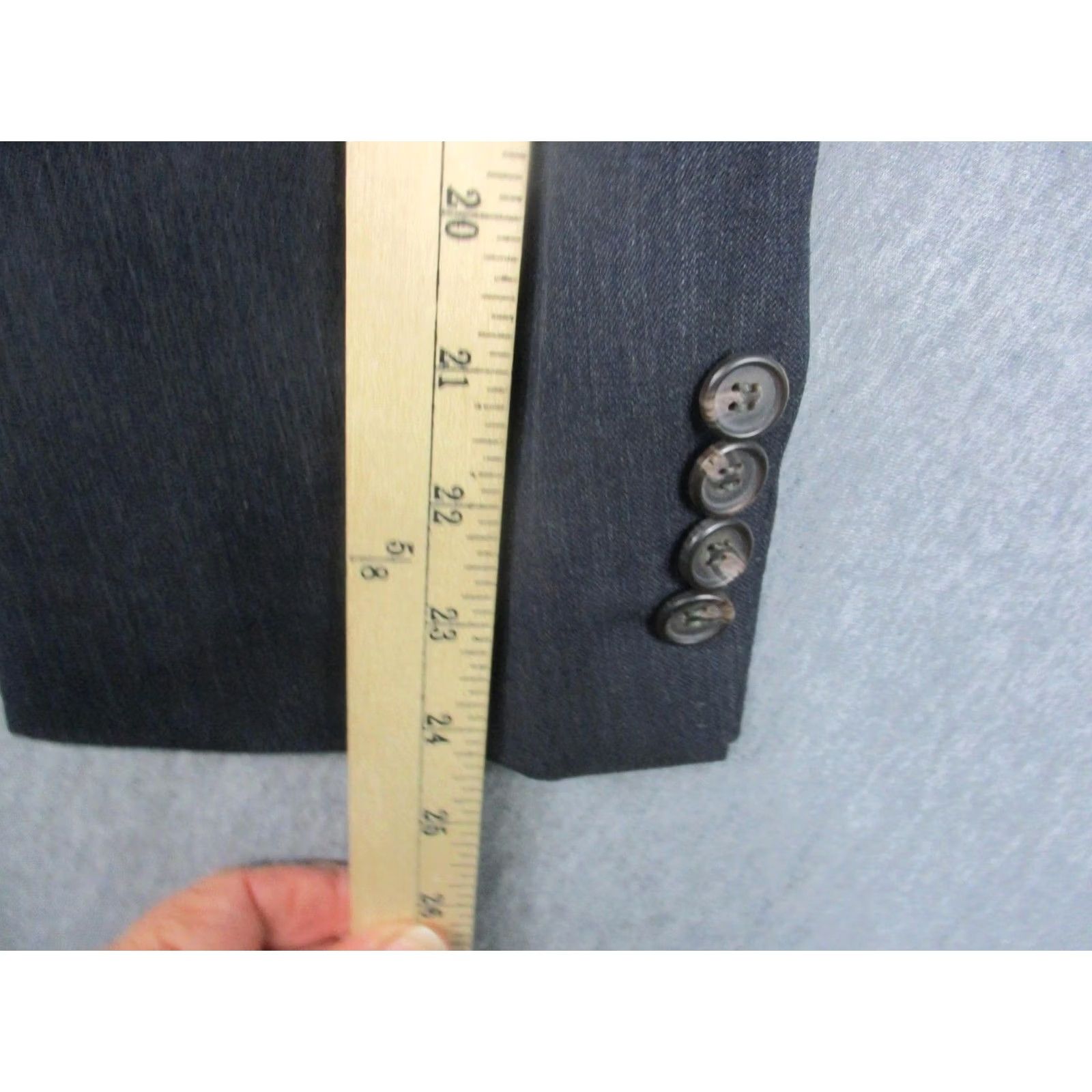 Ralph Lauren Lauren Ralph Lauren Blazer Mens 46R Gray Wool Two Button Sport Coat Jacket Size 46R - 5 Thumbnail