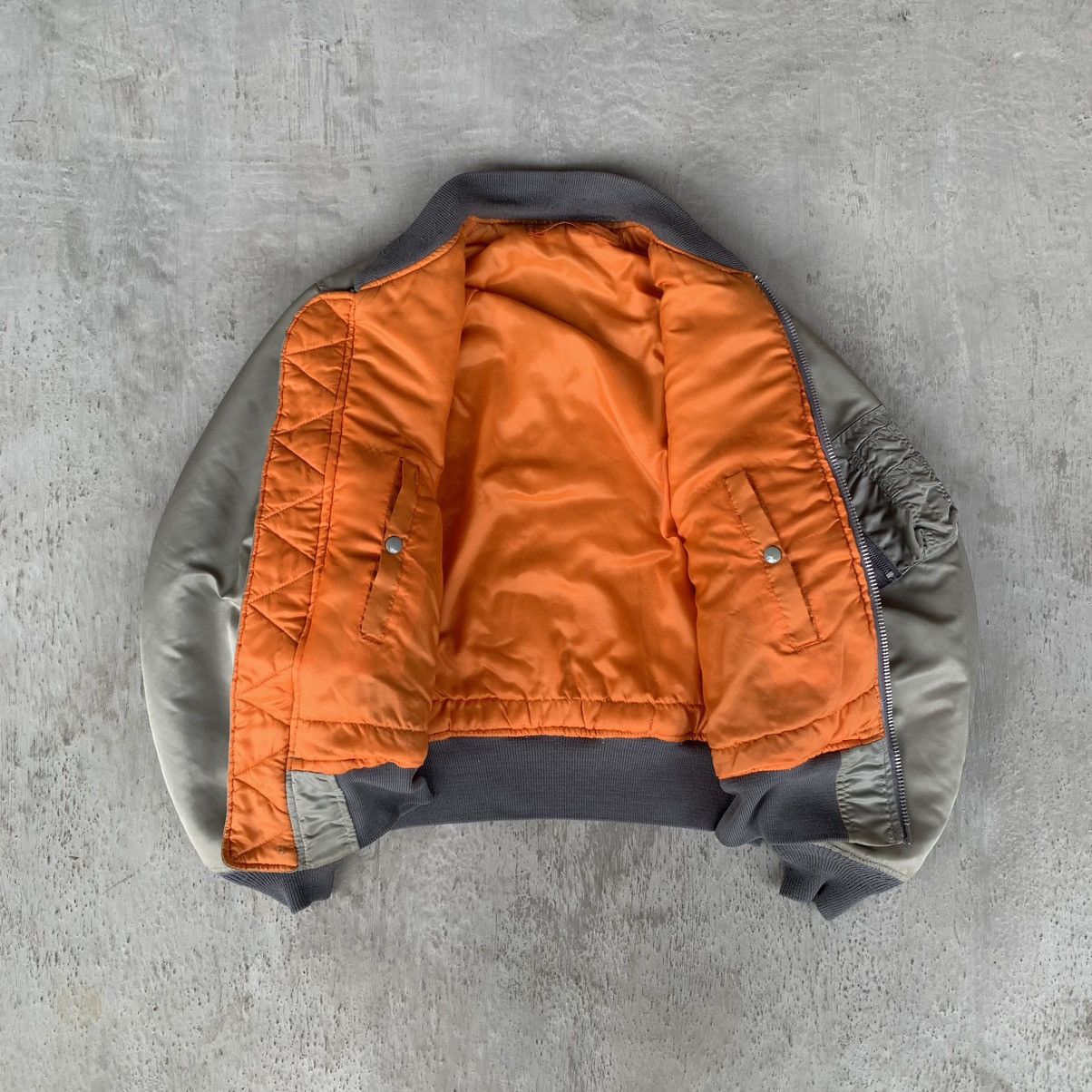 Other GREENBERIER Bomber MA-1 flight natural faded vintage jacket Size US M / EU 48-50 / 2 - 7 Thumbnail