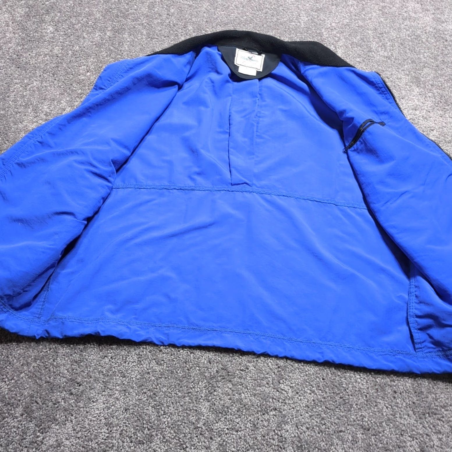 Vintage VINTAGE Wintergreen Jacket Mens L Blue Full Zip Lightweight Water Resistant Windbreaker United States Size US L / EU 52-54 / 3 - 5 Thumbnail