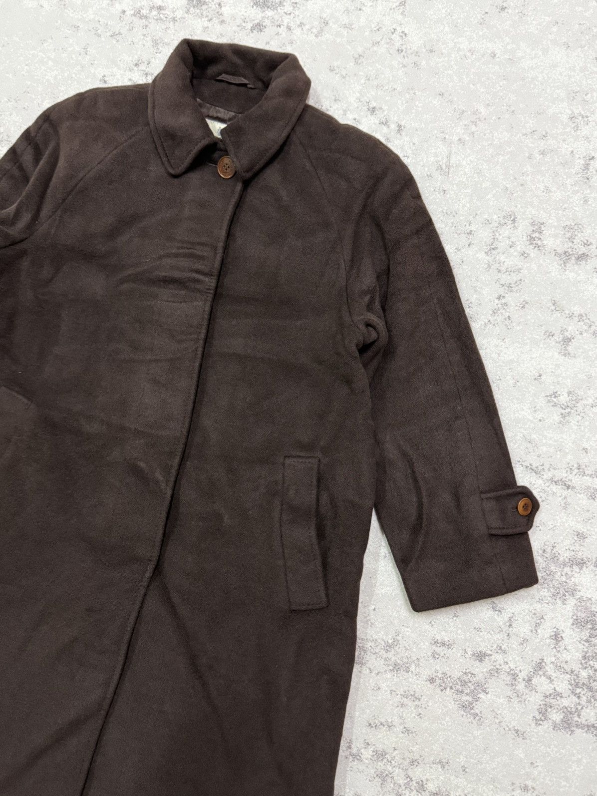 Aquascutum Aquascutum Made In England Wool Long Coat Jacket Brown Size US M / EU 48-50 / 2 - 5 Thumbnail
