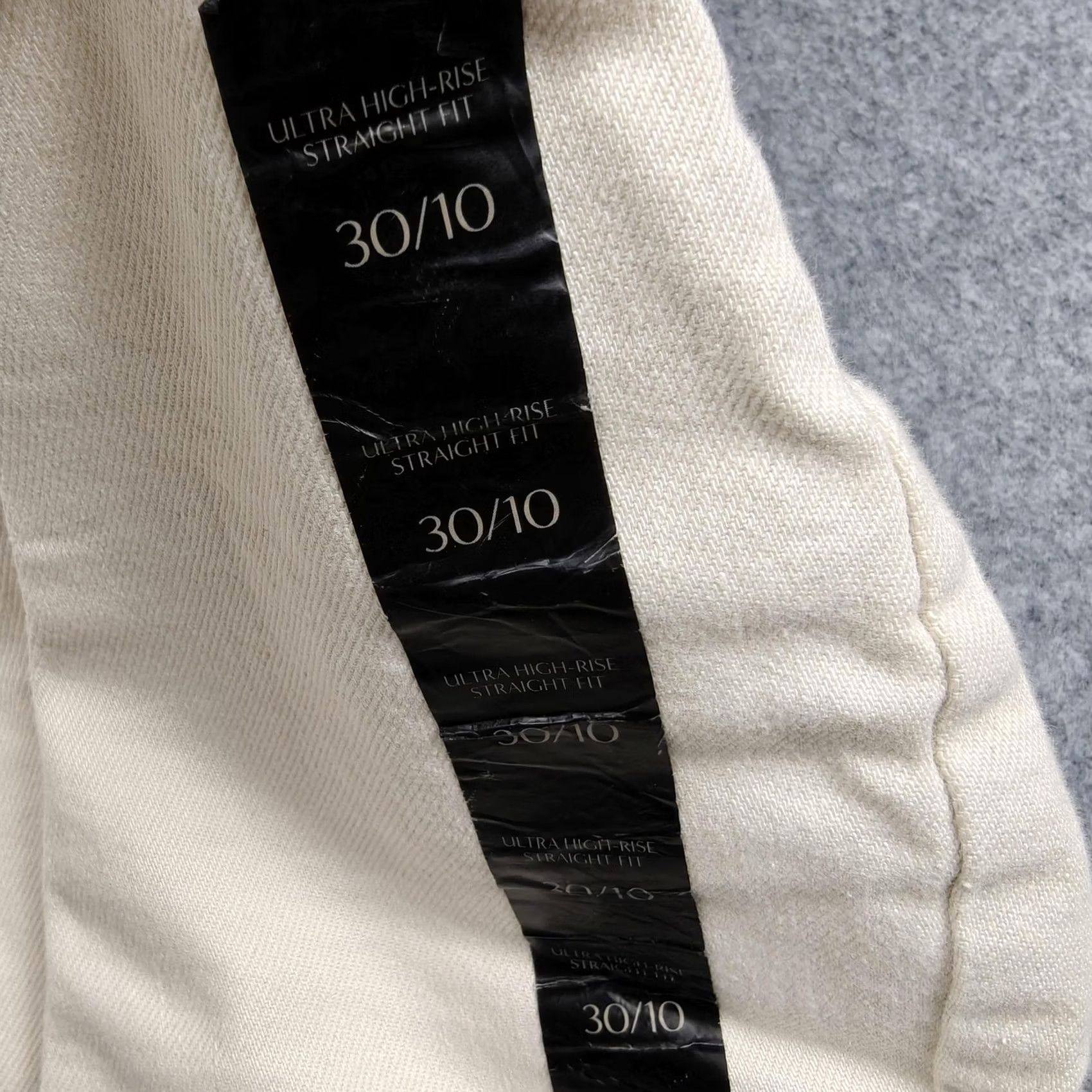 Banana Republic Banana Republic Womens 10 White Denim Jeans Ultra High-Rise Straight 30x29 New Size 32" / US 10 / IT 46 - 3 Thumbnail