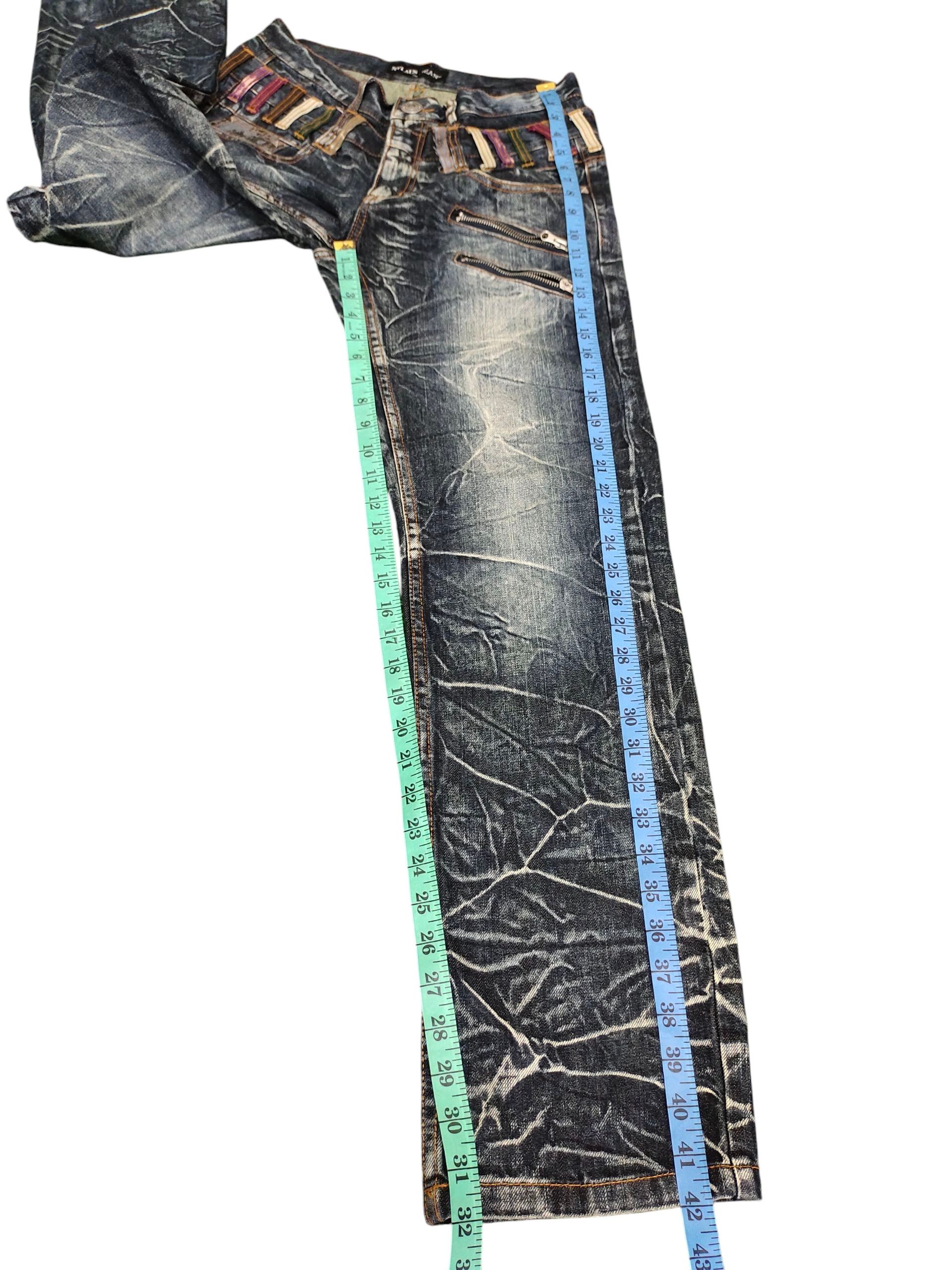 Undercover Japanese Brand Nylaus Double Waist Studded Denim Jeans Size US 31 - 15 Thumbnail
