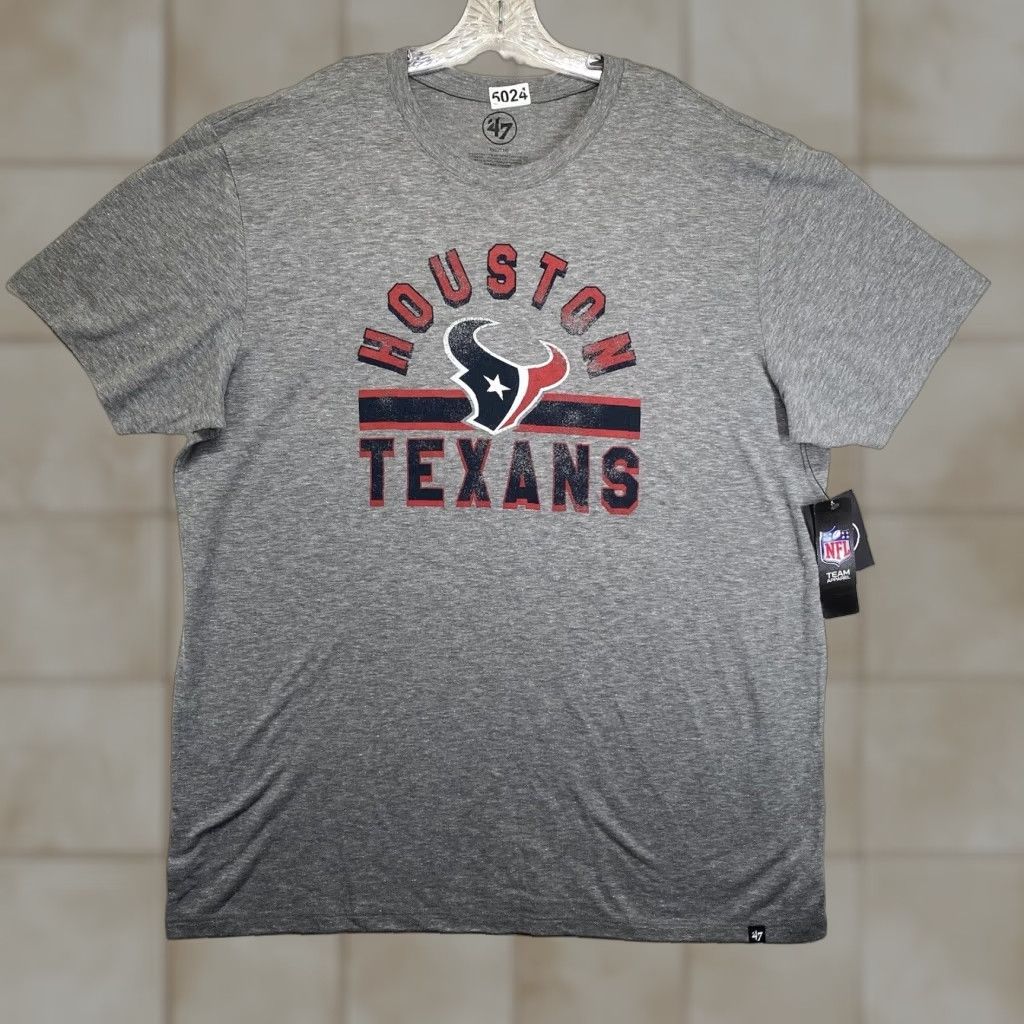 NFL Houston Texans T Shirt Mens 2XL New With Tags ‘47 NFL Football Size US XXL / EU 58 / 5 - 1 Thumbnail