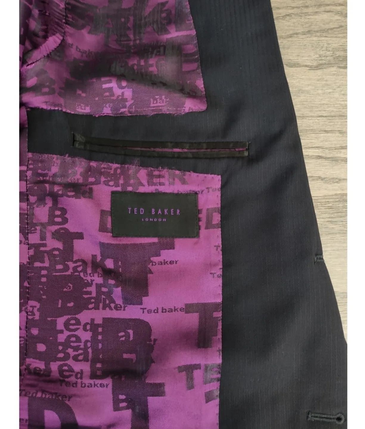 Ted Baker TED BAKER SILK CUSTOM DETAILS BLAZER-FASHIONELLA Size 44R - 7 Thumbnail