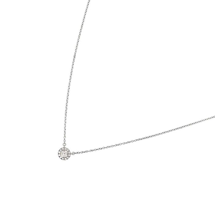 Tiffany & Co. Tiffany TIFFANY&CO. Soleste Diamond Necklace 40cm Pt ...