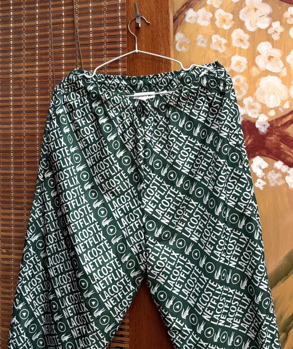 Lacoste Lacoste X Netflix Waterproof Nylon Relaxed Fit Joggers Size US 30 / EU 46 - 5 Thumbnail