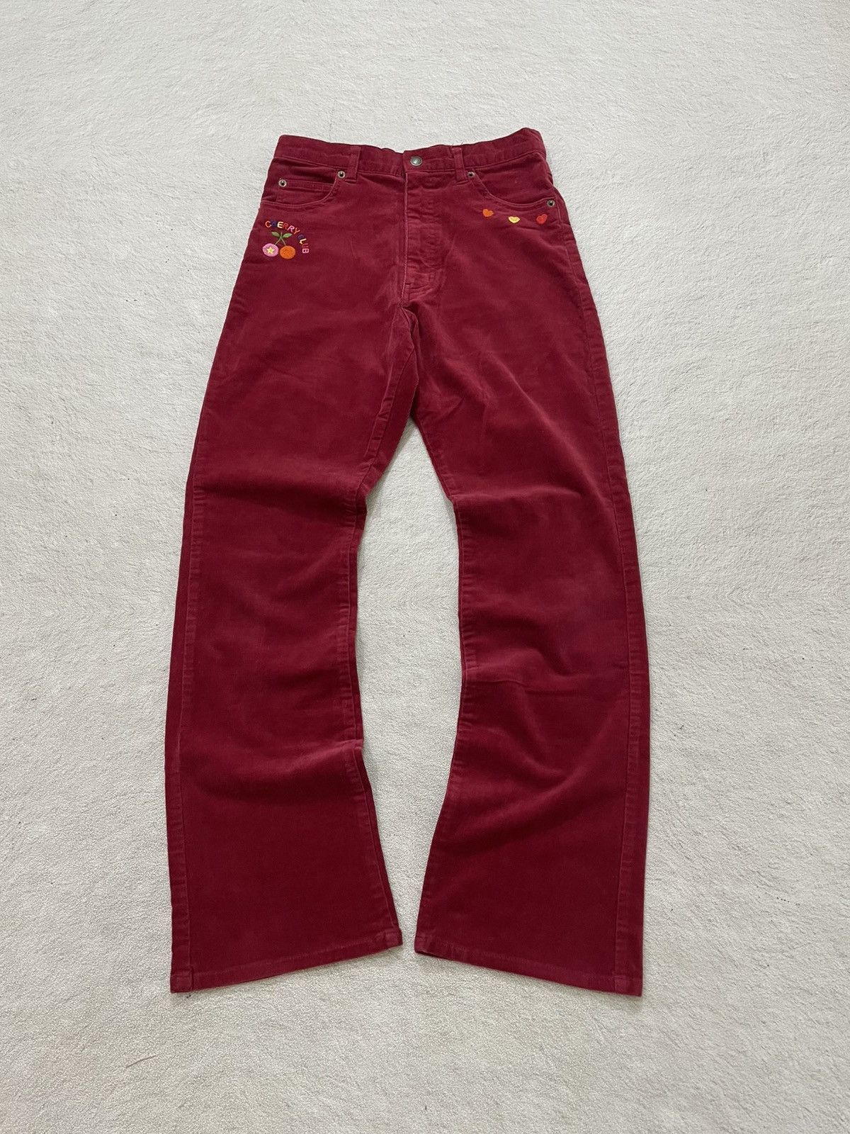 Number (N)ine Number Nine Burgundy Corduroy Pants | Grailed