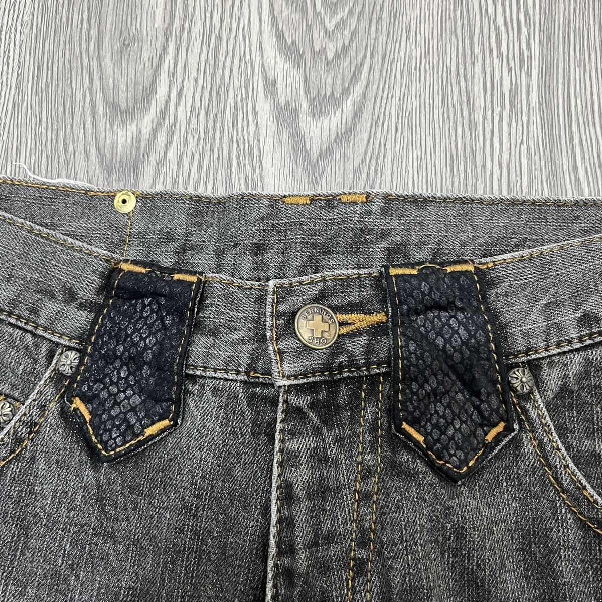 14th Addiction Bernings Sho - Phython Hybrid Flare Jeans Lgb Style Size US 27 - 11 Thumbnail