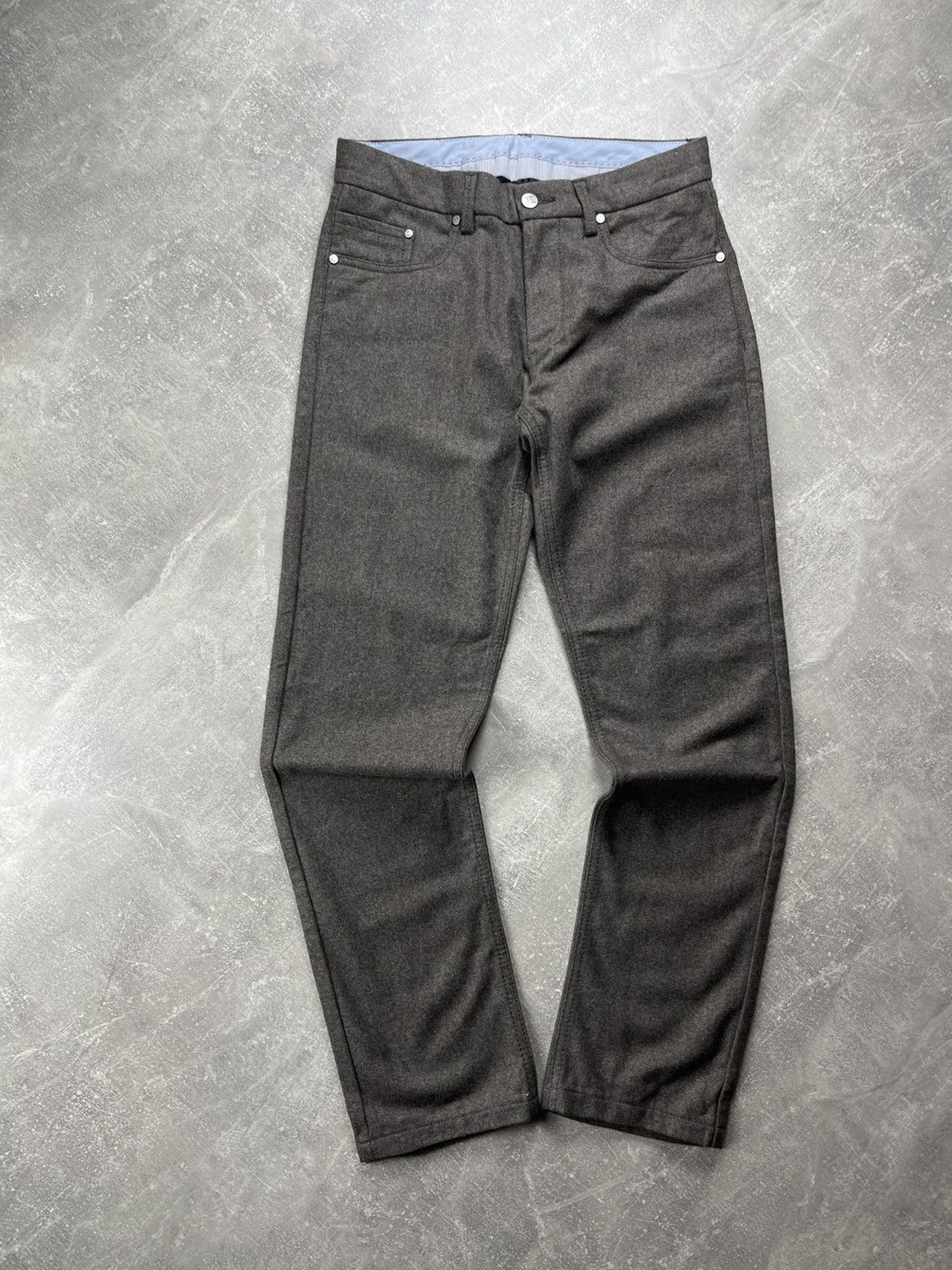 Corneliani Corneliani ID Wool Trousers Made in Italy Gray Size 46 Size US 30 / EU 46 - 7 Thumbnail