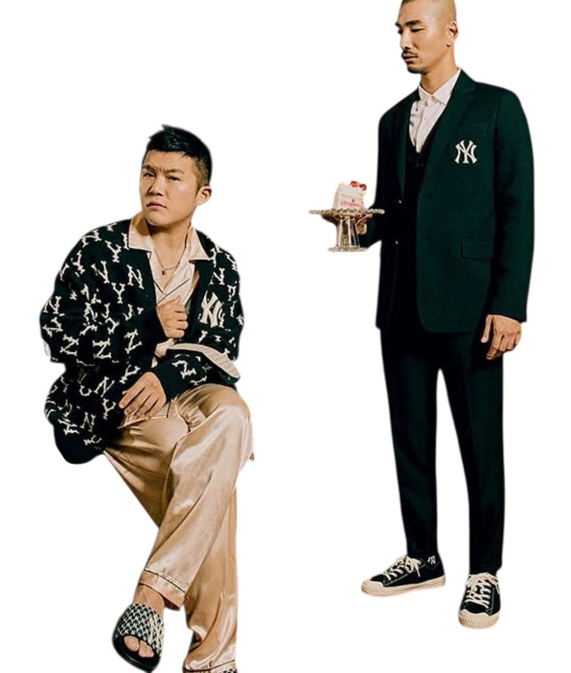 MLB MLB Korea NY Yankees Monogram Cardigan Sweater Unisex M Size US M / EU 48-50 / 2 - 7 Thumbnail