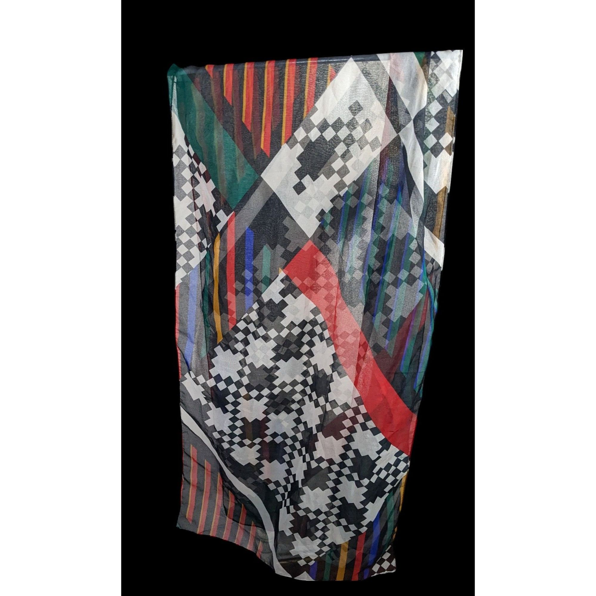 Other Vintage The Limited Rainbow Geometric Lightweight Scarf Size ONE SIZE - 2 Thumbnail