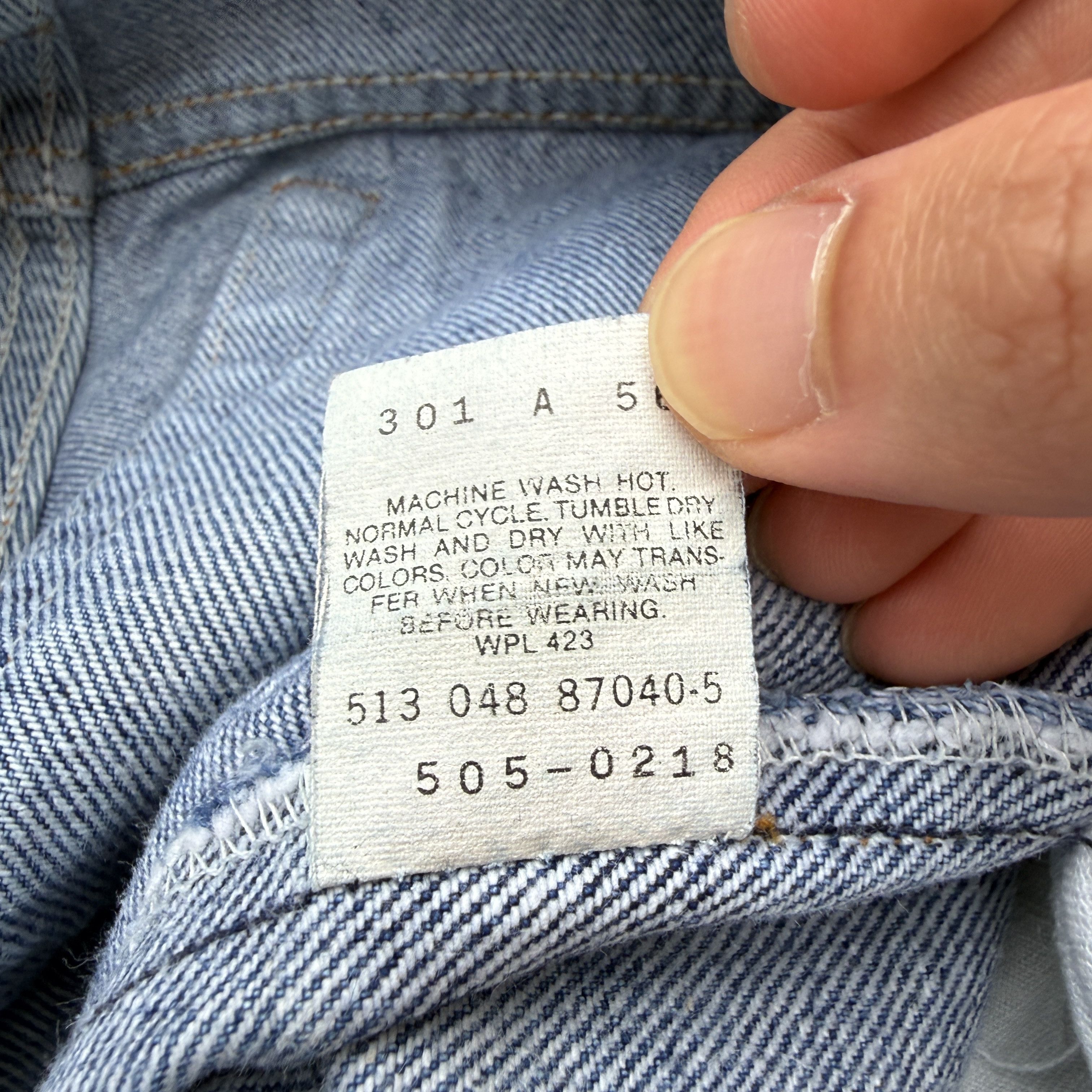 Levi's Vintage 80s Levis 505 Blue Denim Straight Size US 34 / EU 50 - 7 Thumbnail