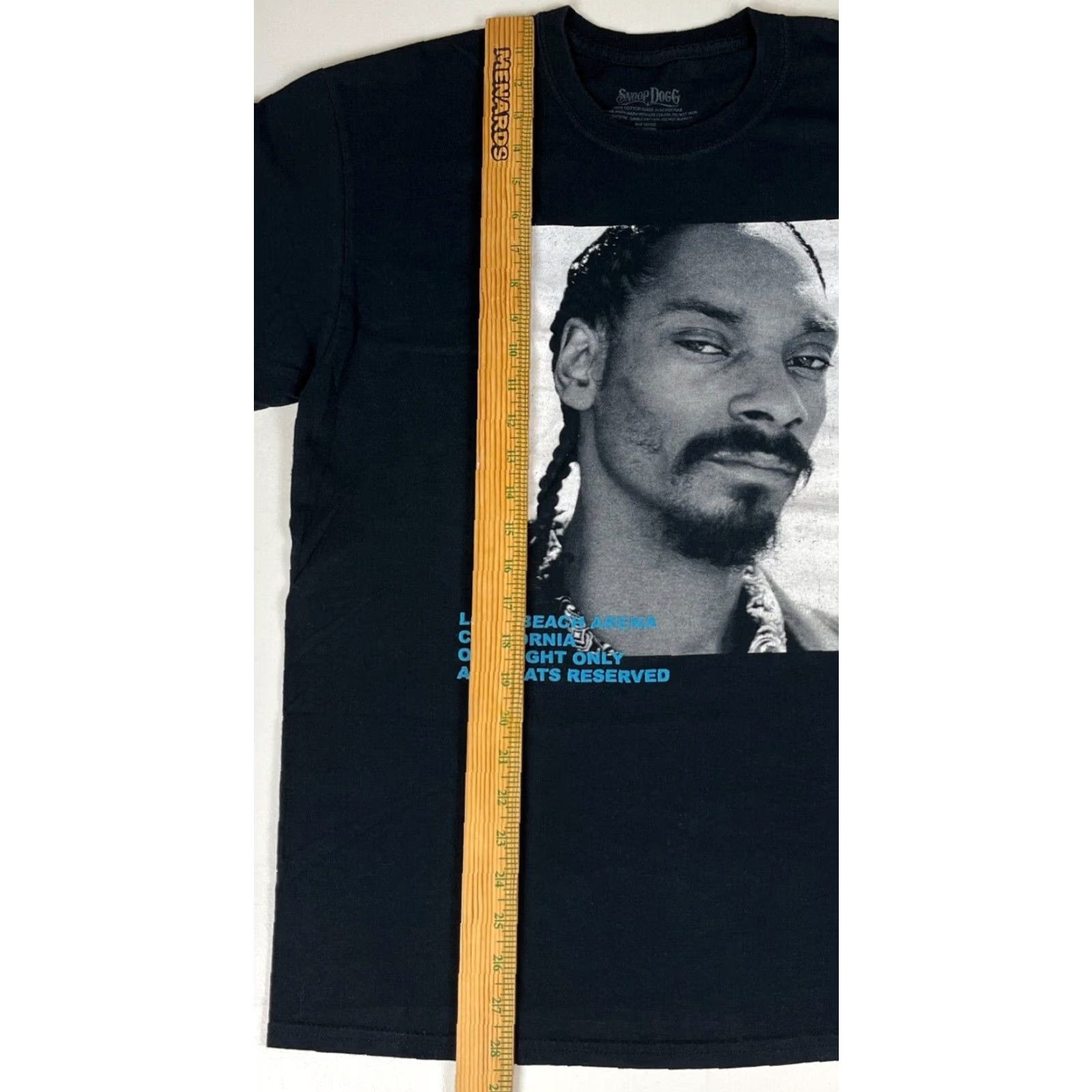 Vintage Snoop Dogg Long Beach California One Night Only T-Shirt Rap Sz L Mens Black Cotton Graphic Print Short Sleeve Crew Neck Vintage 2019 Size US L / EU 52-54 / 3 - 6 Thumbnail