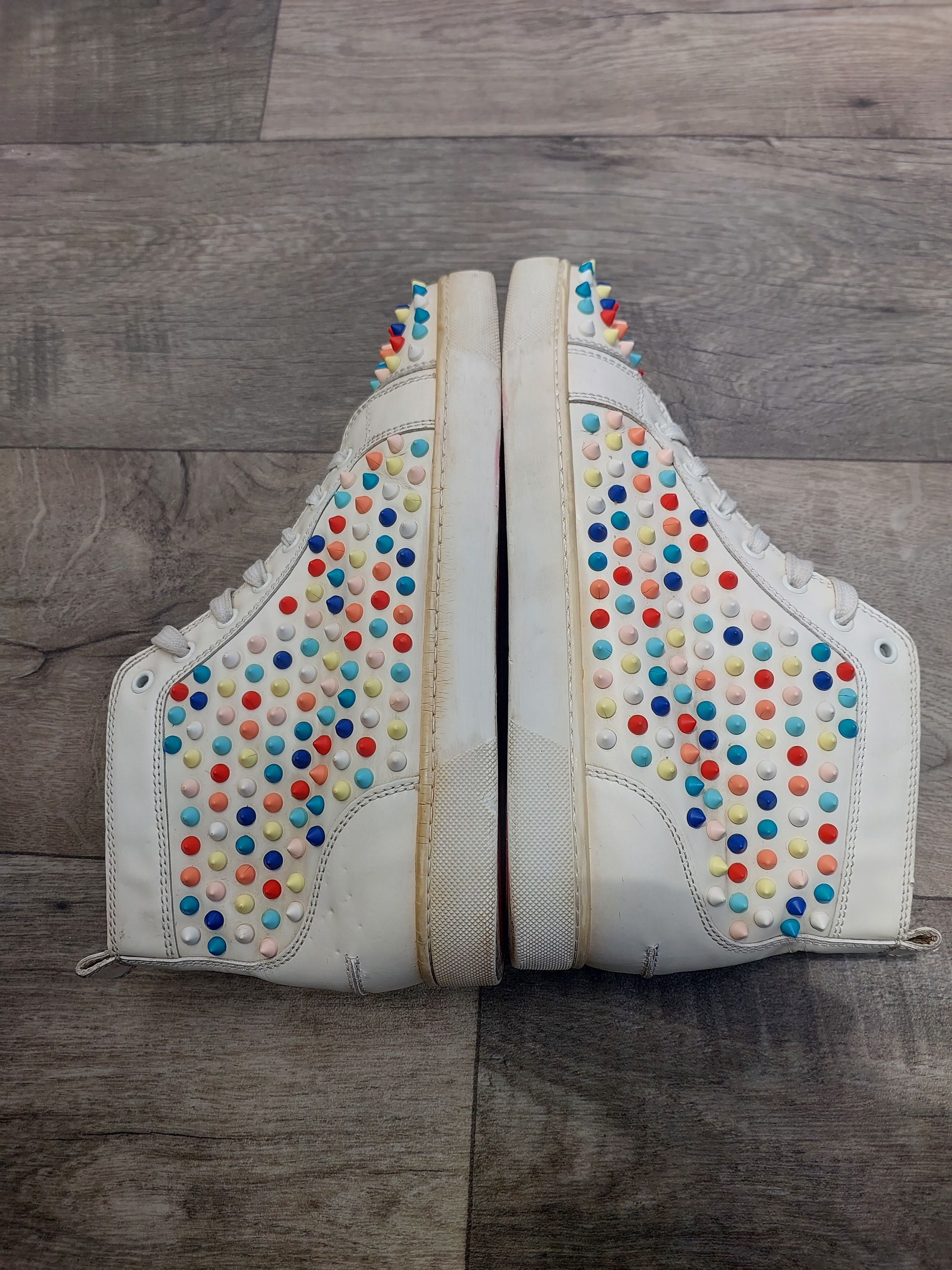 Christian Louboutin Lou Spikes leather trainers Size US 8.5 / EU 41-42 - 9 Thumbnail