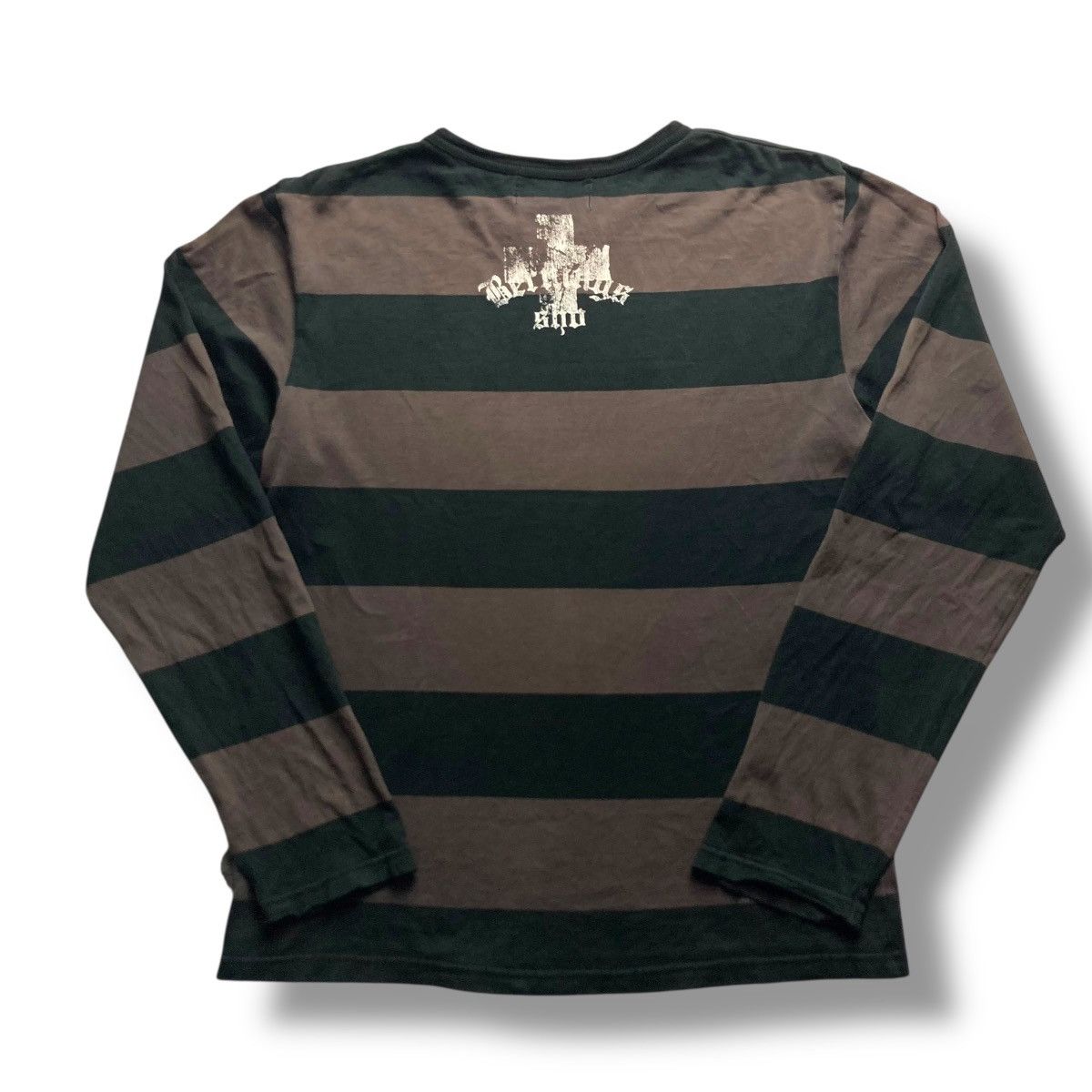CIVARIZE 🇯🇵 BERNINGS SHO SPELL OUT STRIPES TSHIRT Size US M / EU 48-50 / 2 - 2 Thumbnail