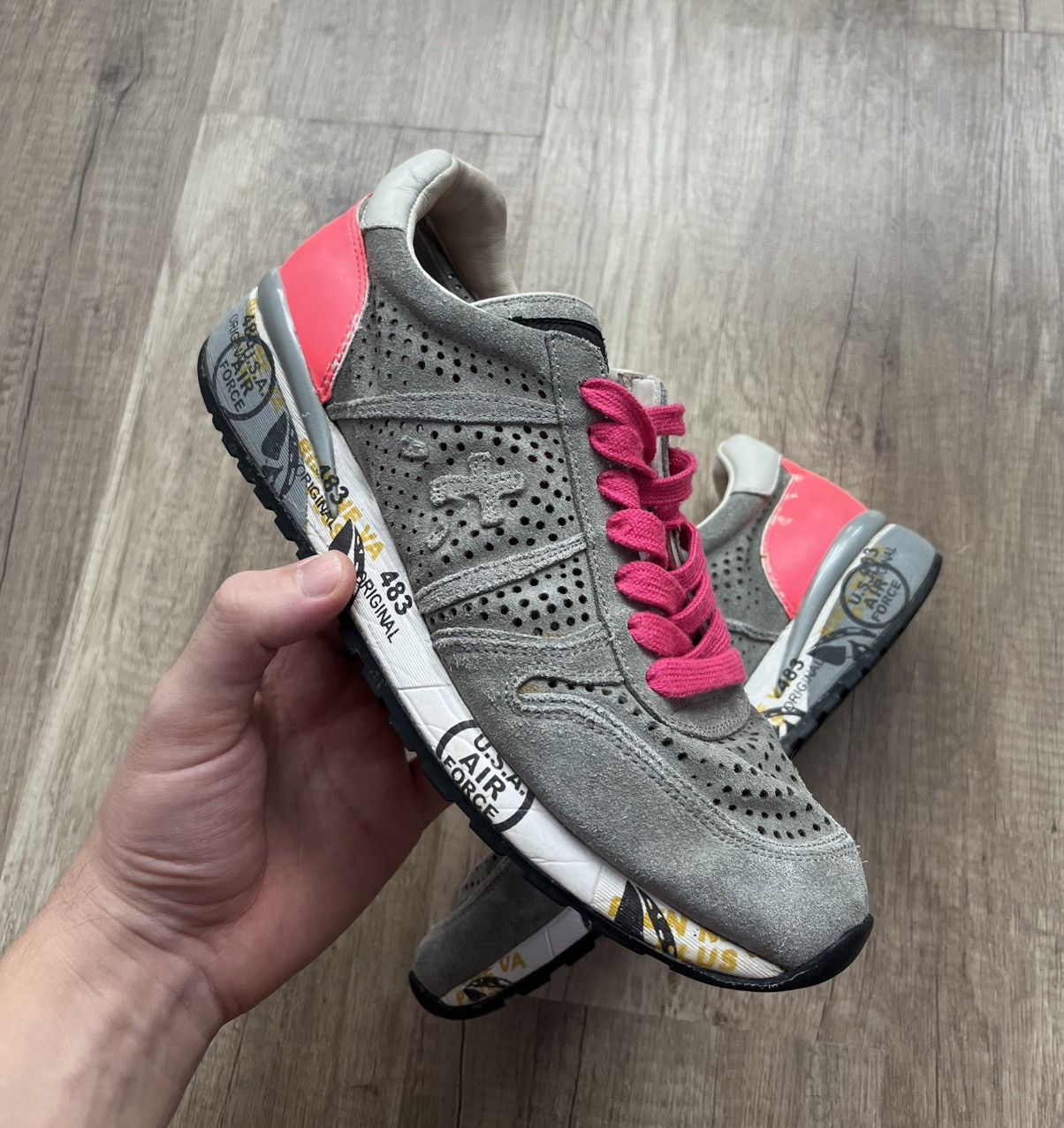 Premiata Premiata Sneakers Grigio Camoscio Size 39 Size US 8.5 / IT 38.5 - 2 Thumbnail