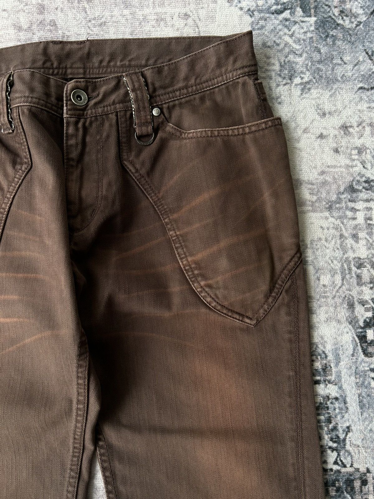 If Six Was Nine Flared Nicole Club Brown Snake Pants Size US 30 / EU 46 - 8 Thumbnail
