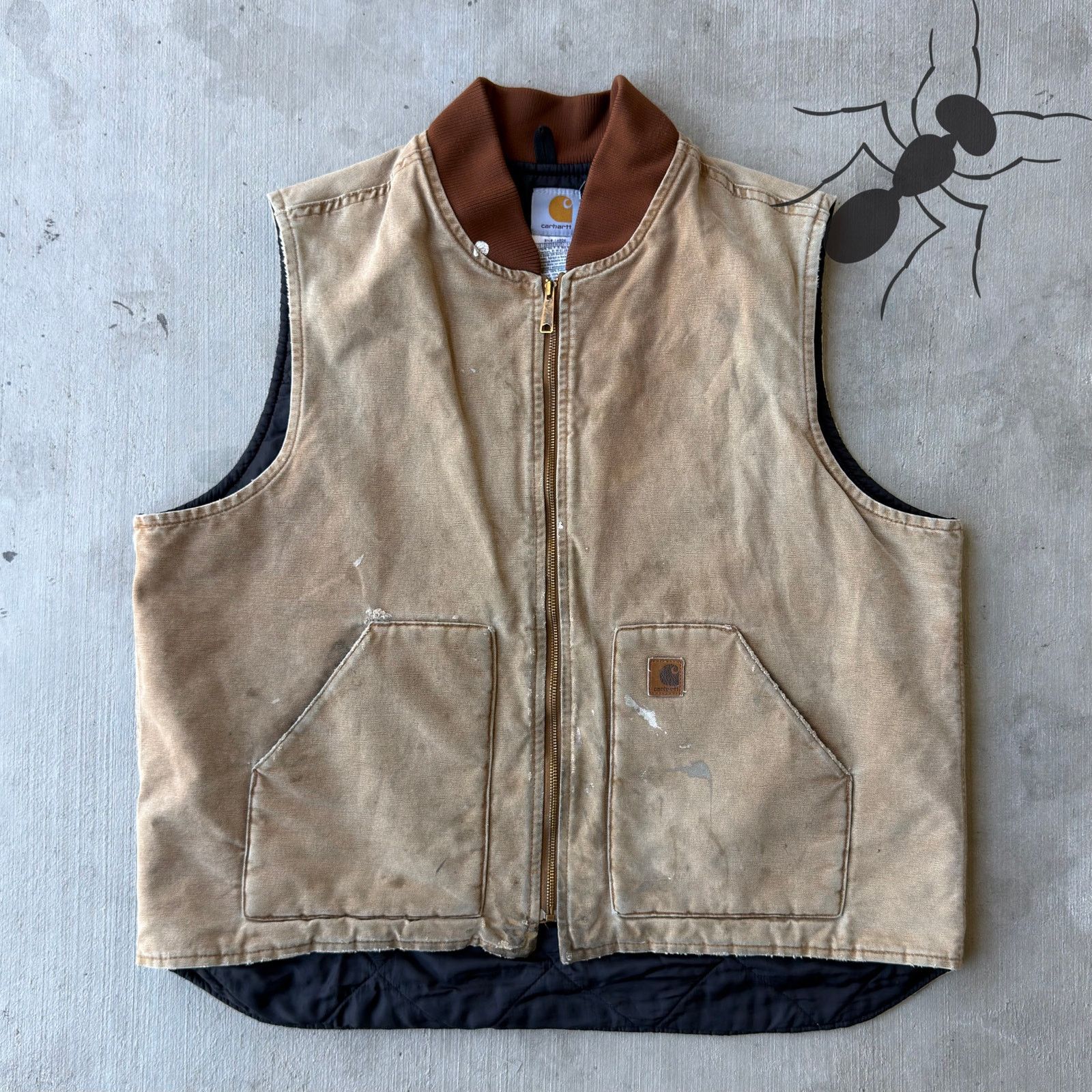 Carhartt × Vintage Carhartt V02 brown work wear vest Size US XXL / EU 58 / 5 - 1 Thumbnail