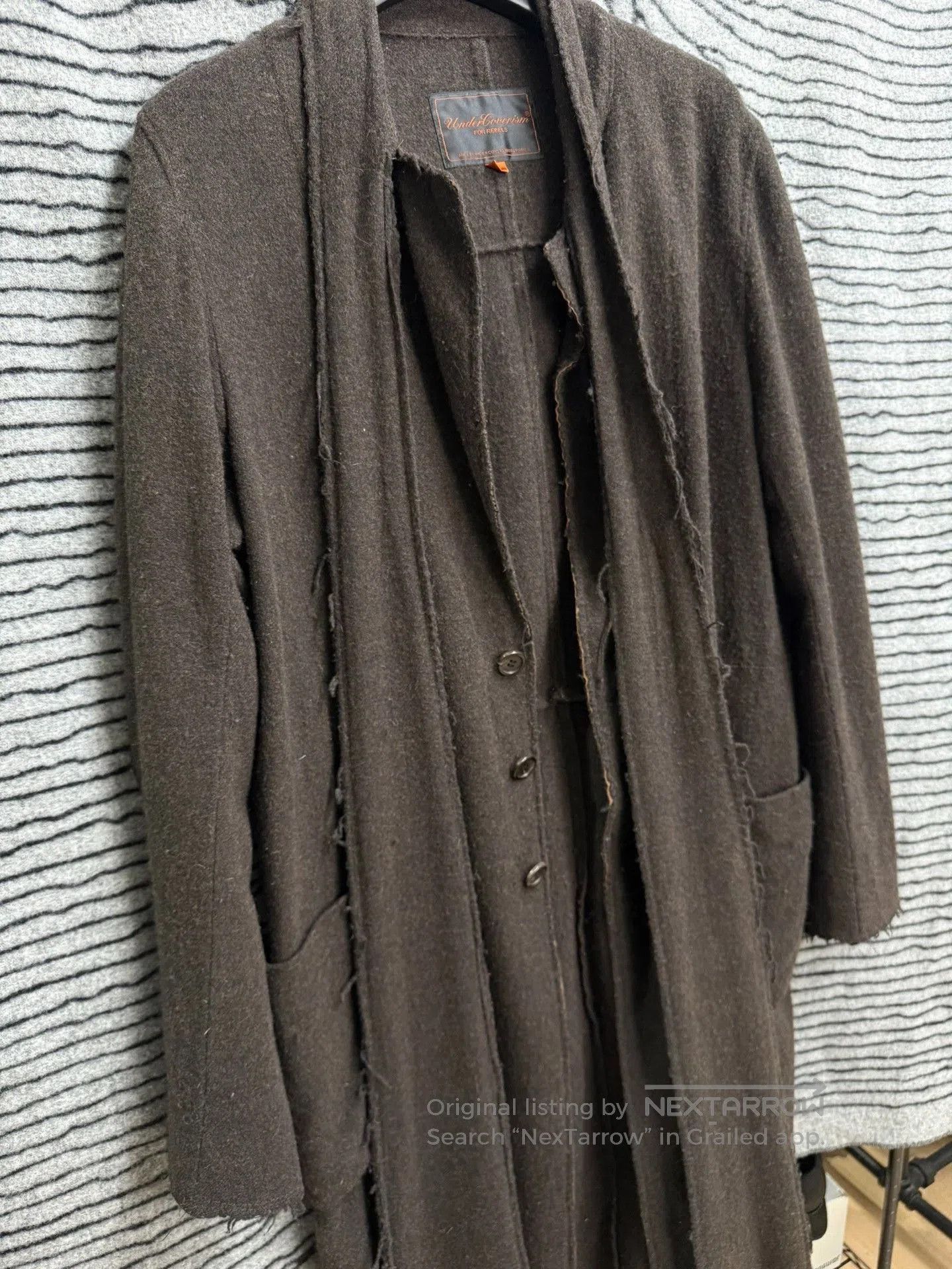 Undercover UNDERCOVER 06AW GURU GURU Distressed Wool Coat. Size US L / EU 52-54 / 3 - 8 Thumbnail