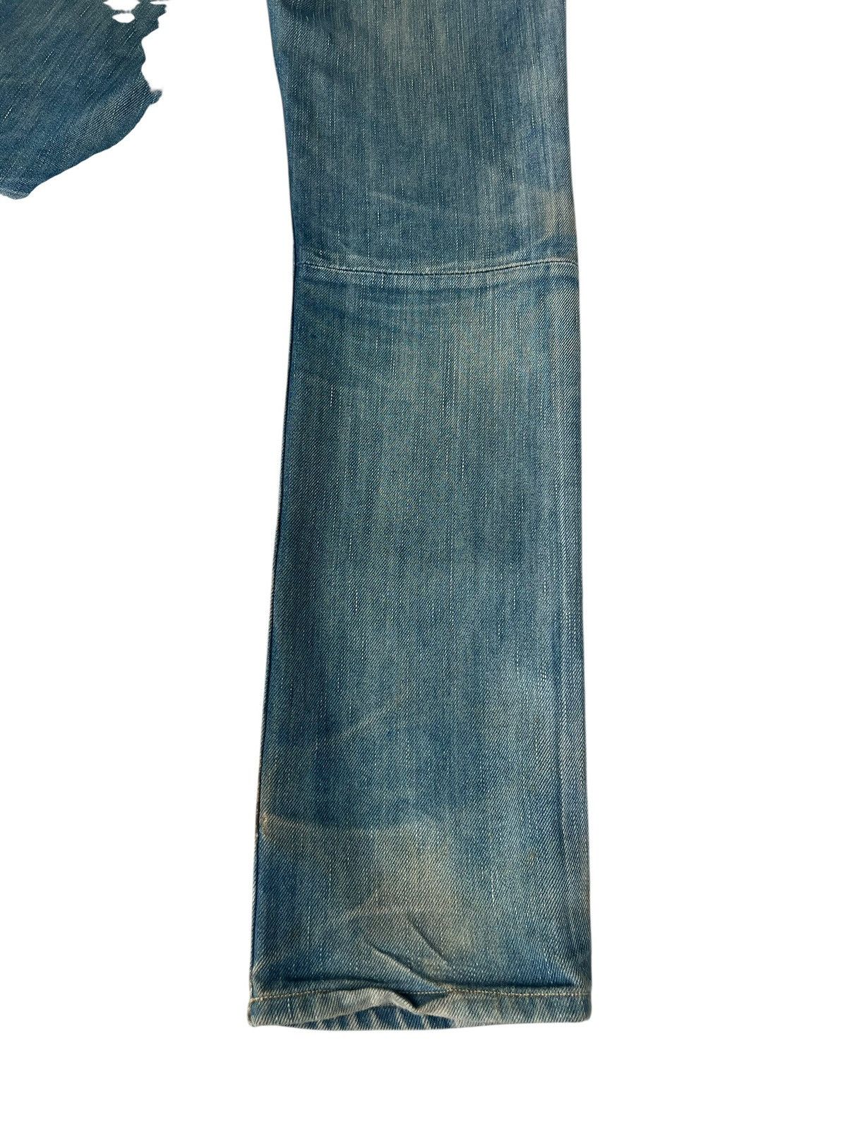 Levi's 2004 Levi’s Red Dirty Mud Stains Denim Patchwork Jeans Thick Size US 29 - 20 Thumbnail