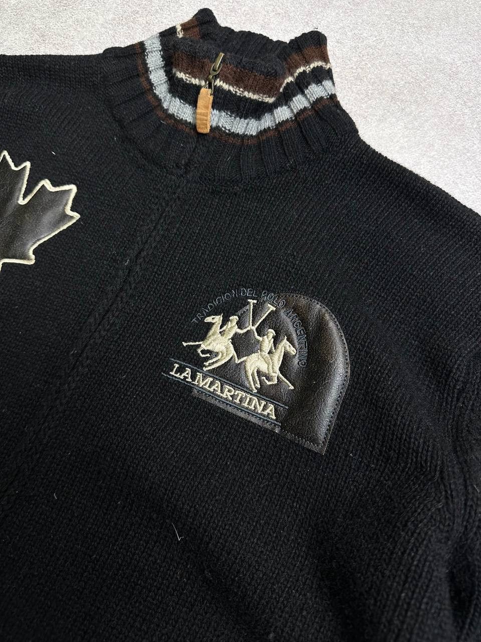 La Martina Vintage La Martina Canada Polo Team Y2K Knit Zip Sweater XL Size US XL / EU 56 / 4 - 5 Thumbnail