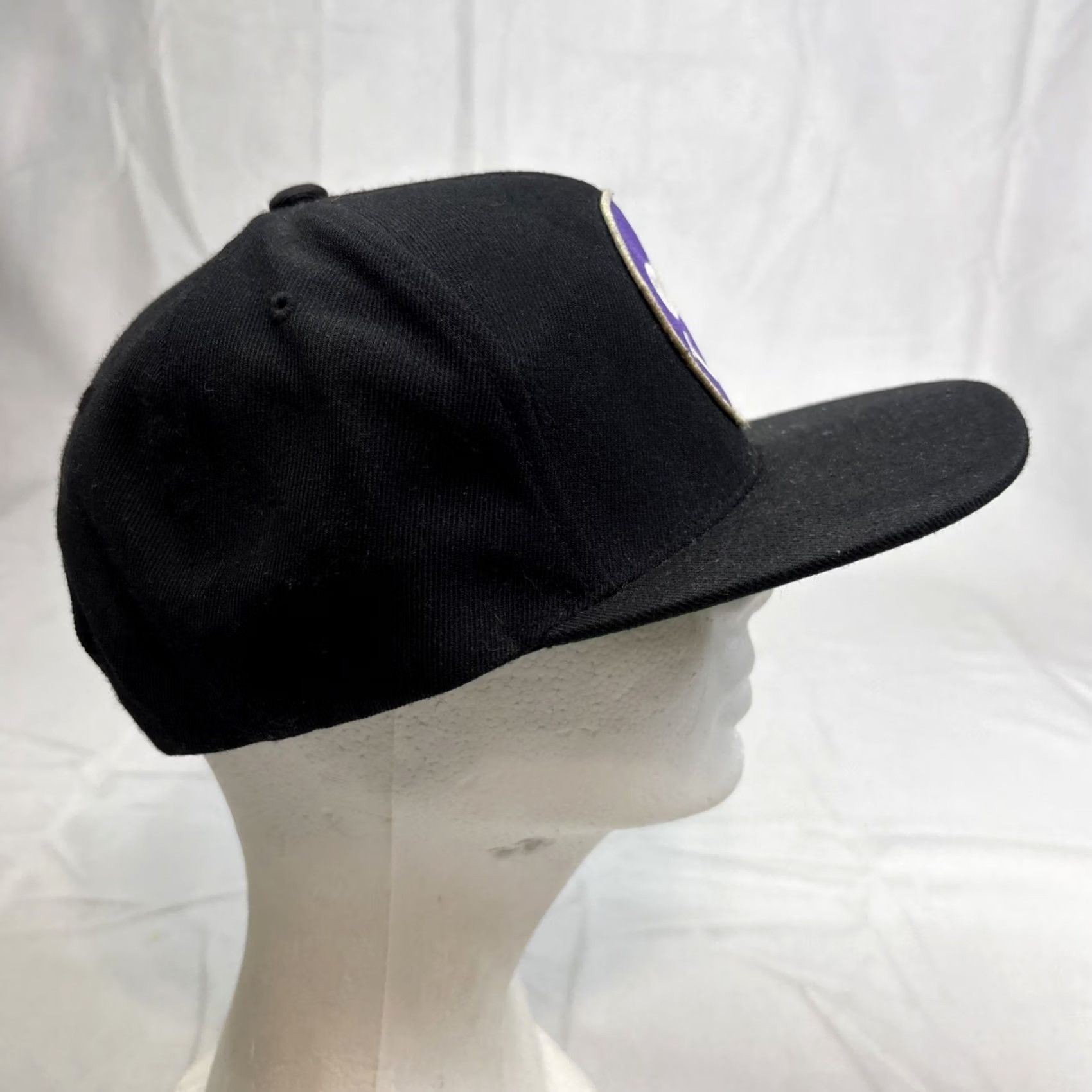 Vintage Insomniacs EDC Electric Daisy Carnival Hat Flat Brim Adjustable Black Patch Snapback One Size Mens Size ONE SIZE - 5 Thumbnail