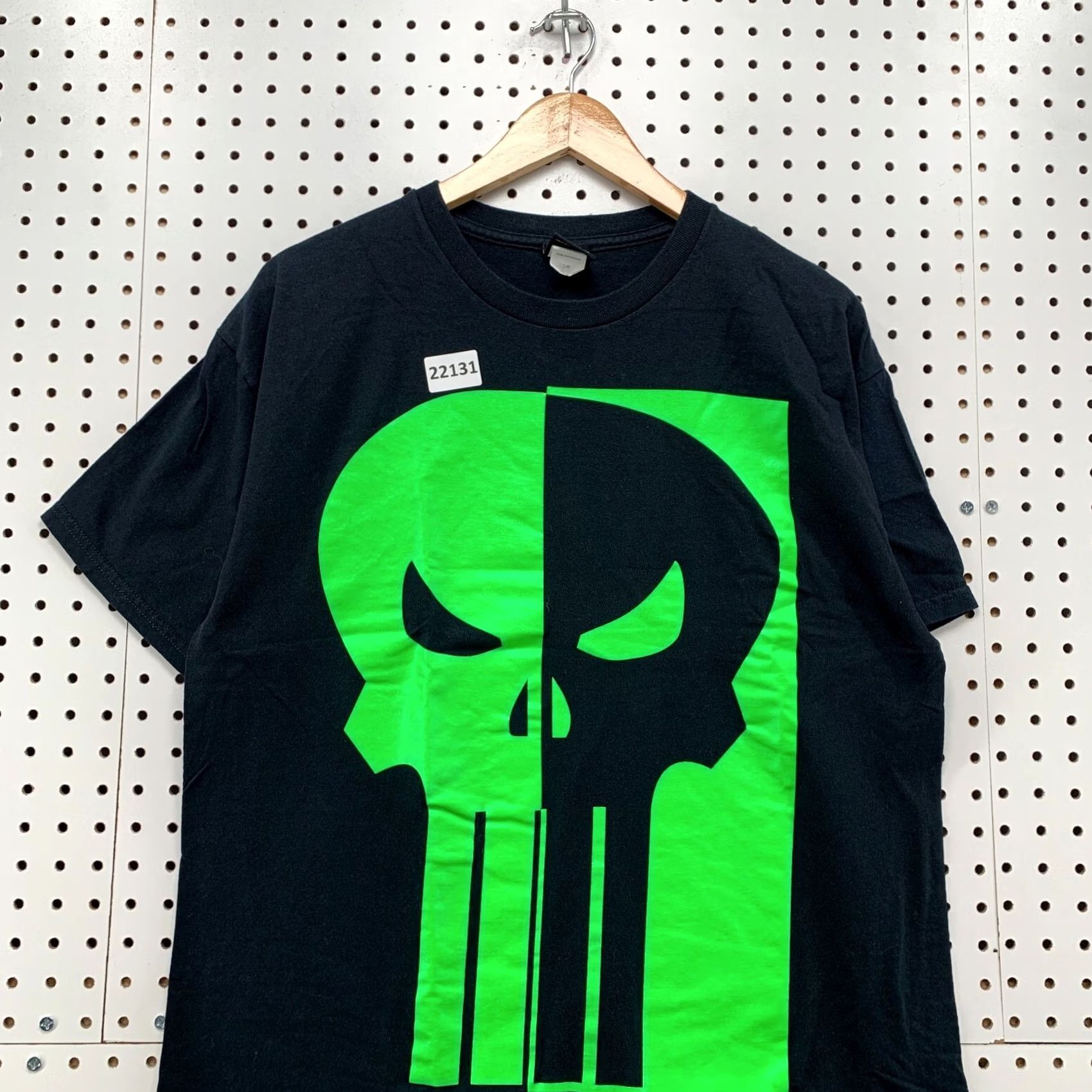 Vintage Marvel Punisher Shirt Black Green Skull Graphic TEE Movie Adult Large Size US L / EU 52-54 / 3 - 5 Thumbnail