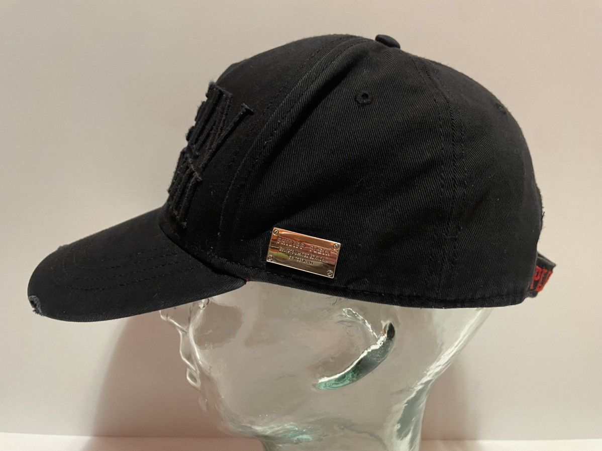 Phillip Plein “PLEIN LXVIII” baseball cap black distressed
