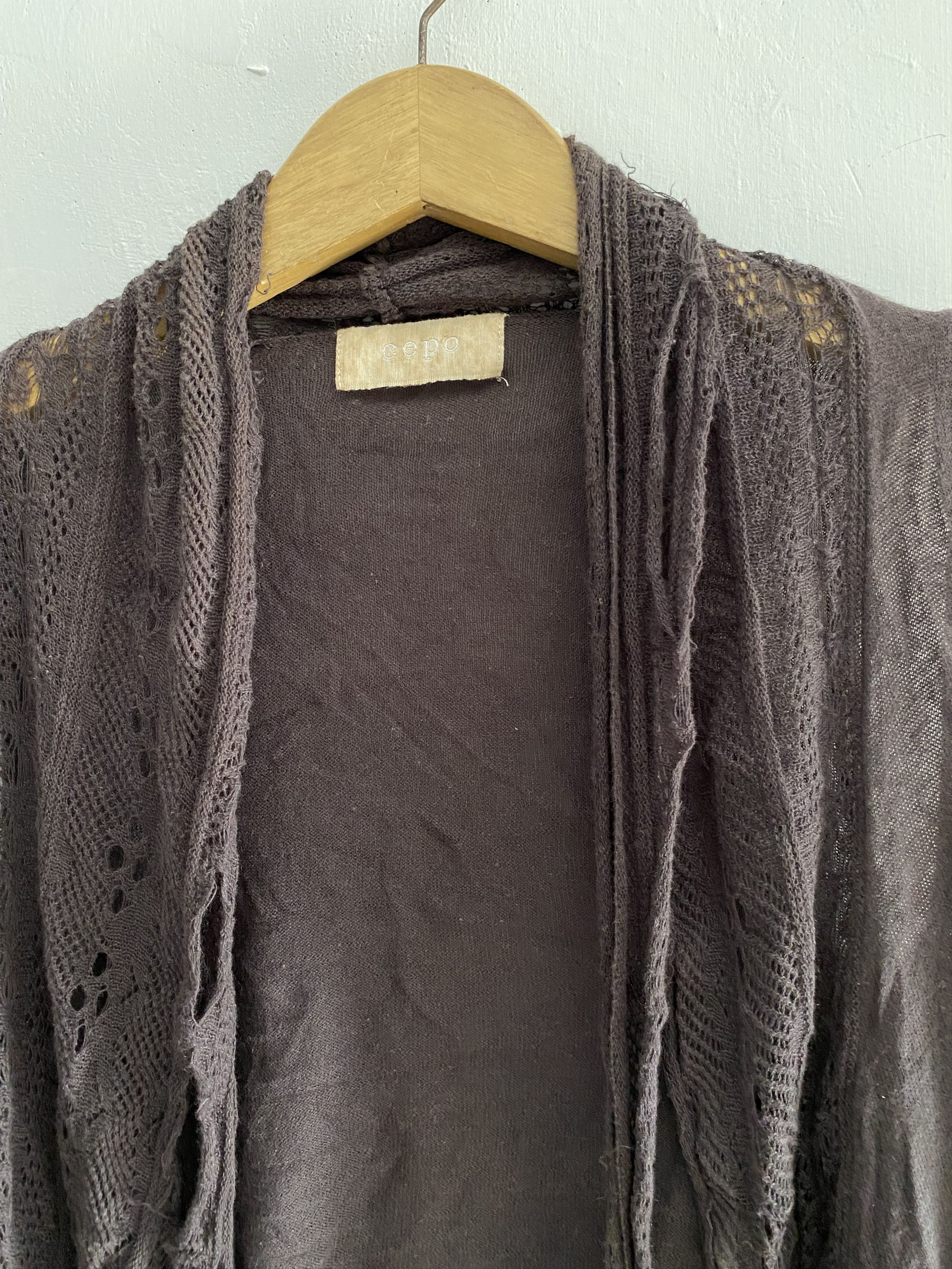 If Six Was Nine × Japanese Brand × Le Grande Bleu (L.G.B.) cepo distressed grunge cut out knit lgb style Size US M / EU 48-50 / 2 - 3 Thumbnail