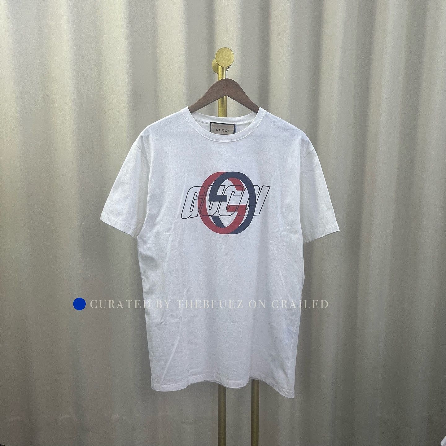Gucci Interlocking G Logo White T-Shirt in Size L Size US L / EU 52-54 / 3 - 1 Thumbnail