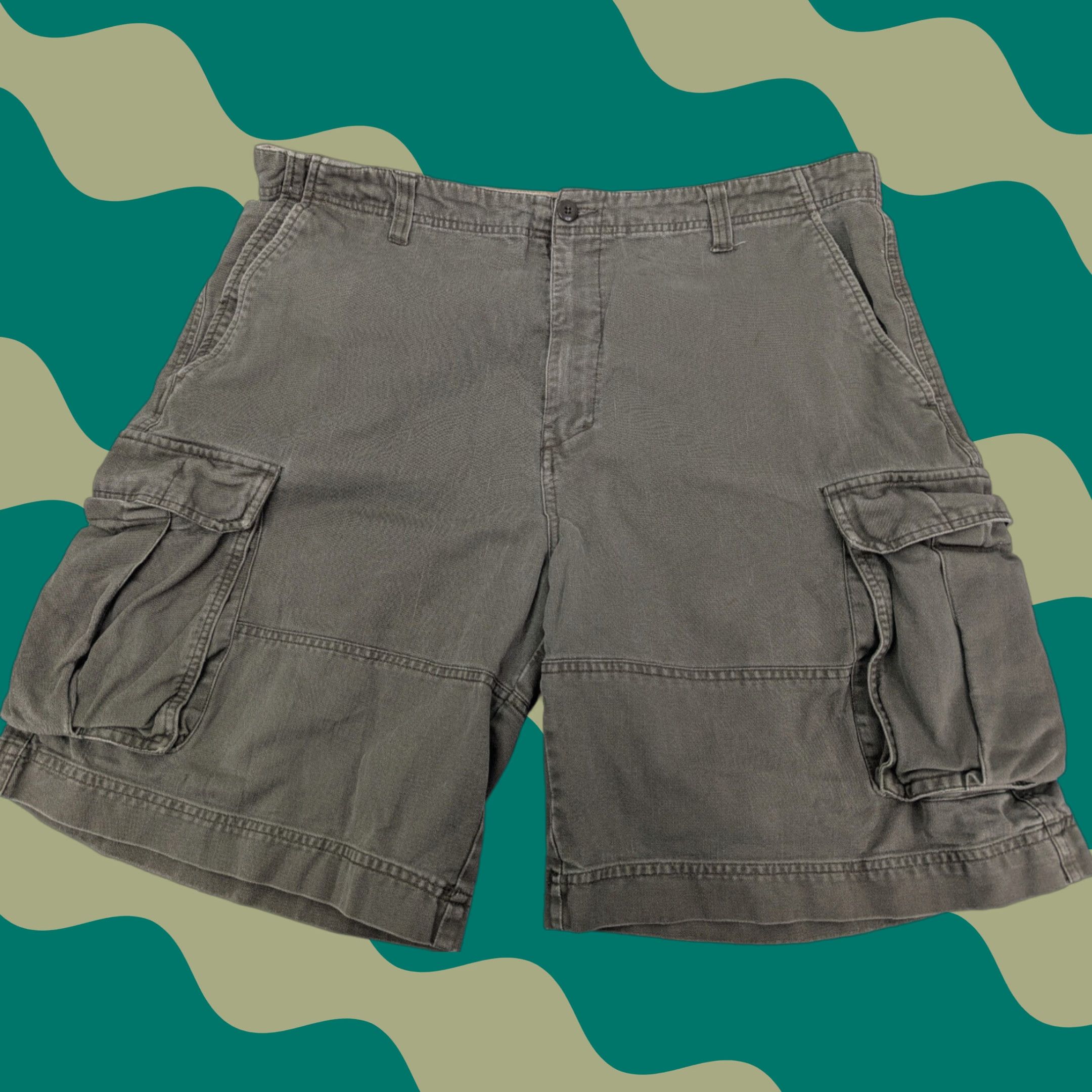 Ocean Pacific VINTAGE Ocean Pacific OP Cargo Shorts Mens 38 Khaki Flap Pockets Summer Outdoors Casual Size US 38 / EU 54 - 1 Thumbnail