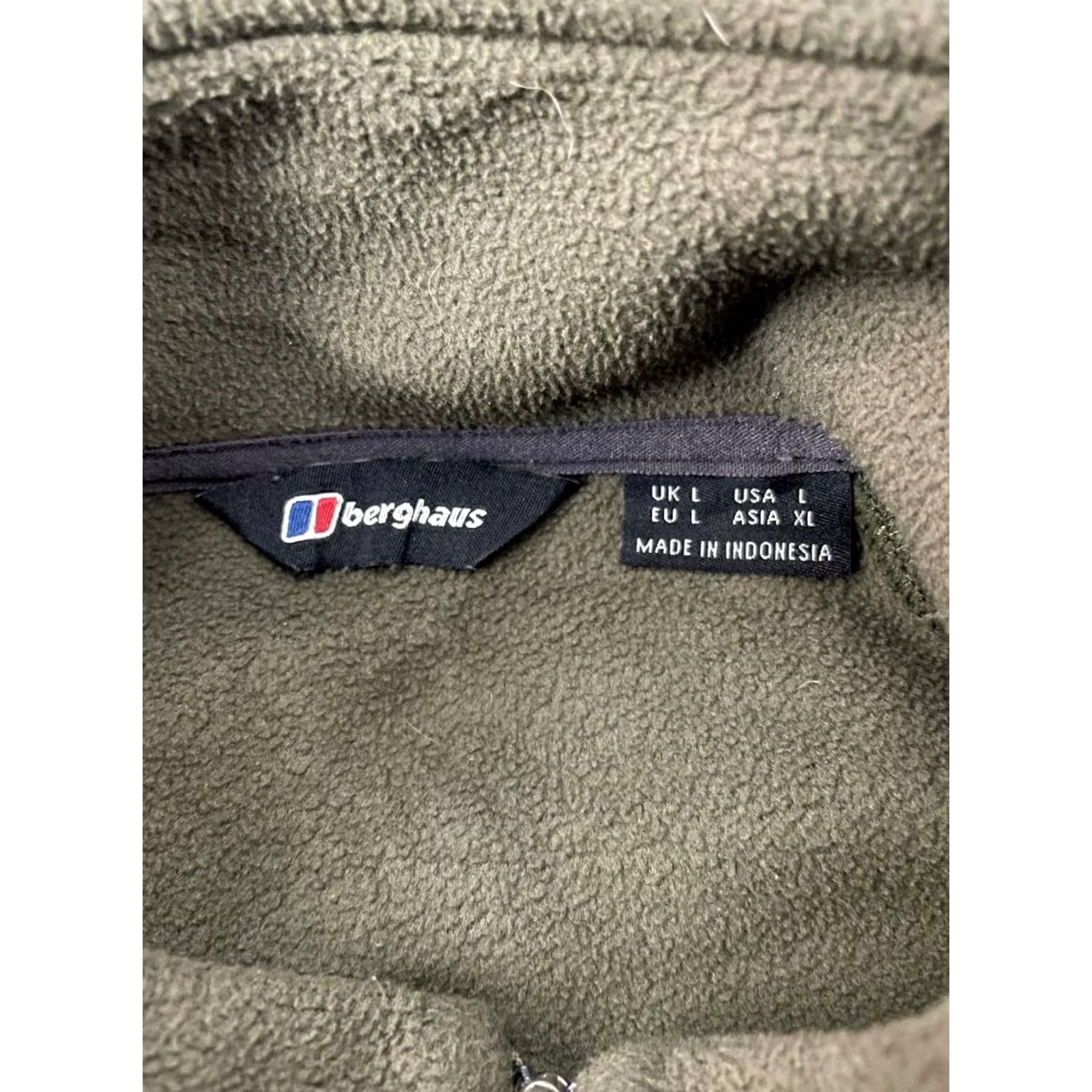 Berghaus Berghaus Mens Fleece Jacket Size L Olive Green Polyester Comfort Long Sleeve Size US L / EU 52-54 / 3 - 3 Thumbnail