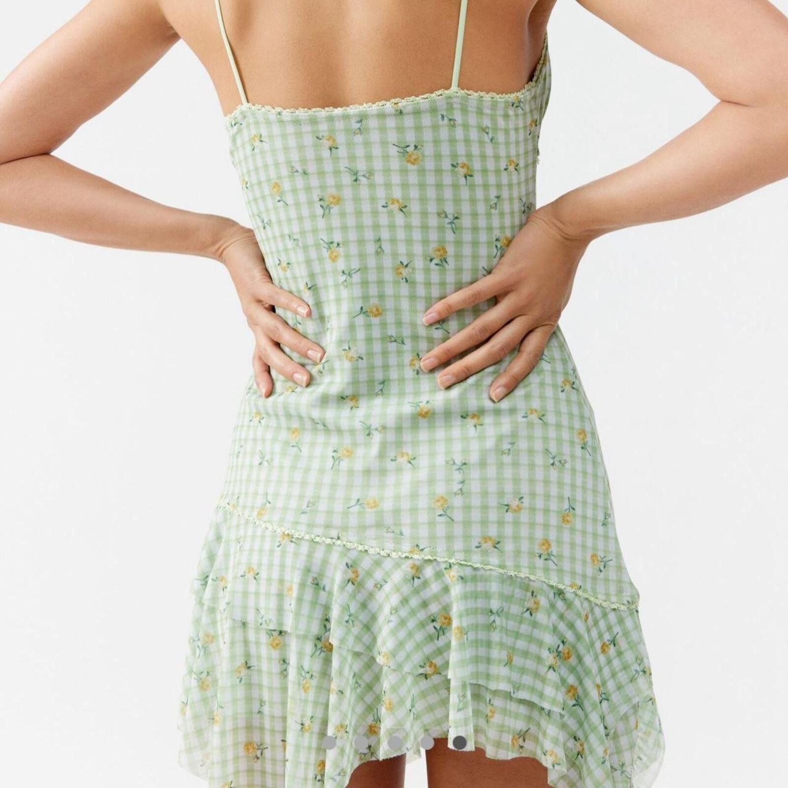 Urban Outfitters Urban Outfitters UO Rosebud Mesh Mini Dress Size S / US 4 / IT 40 - 5 Thumbnail