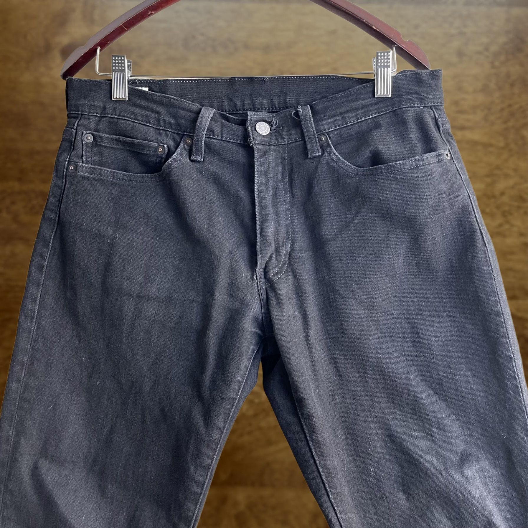 Levi's Levi's 511 Jeans Mens 34x30 Black Dark Wash Denim Slim Tapered Stretch Casual Size US 34 / EU 50 - 1 Thumbnail