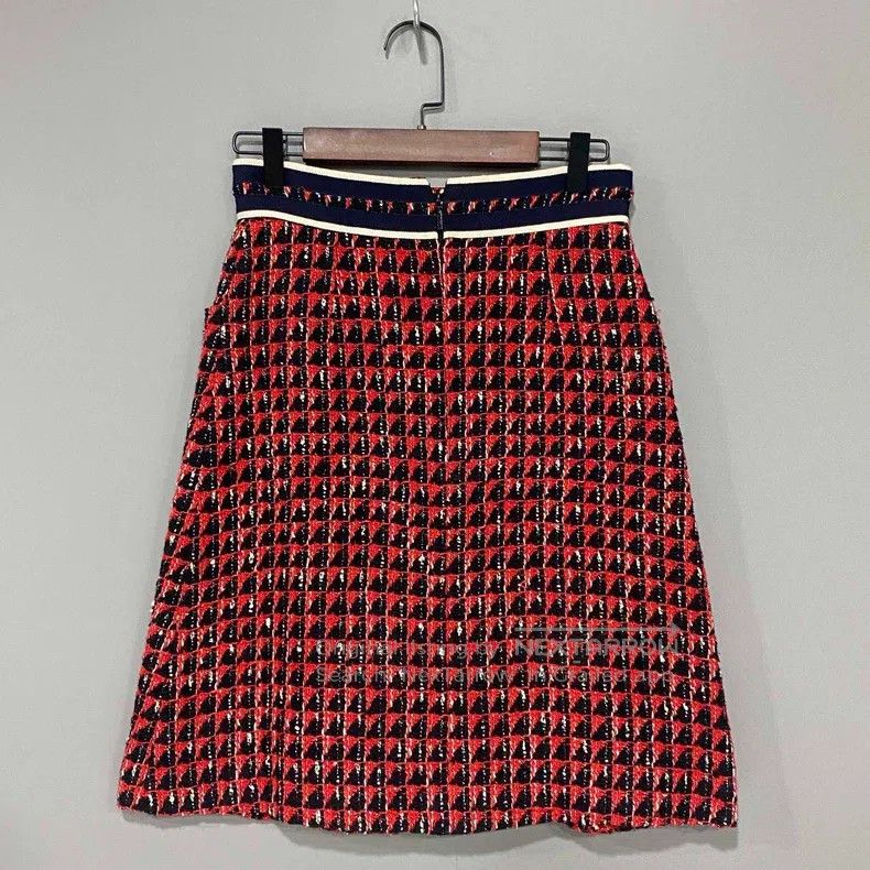 Gucci Gucci Thousand-bird check tweed skirt Size 25" / US 0 / IT 36 - 3 Thumbnail