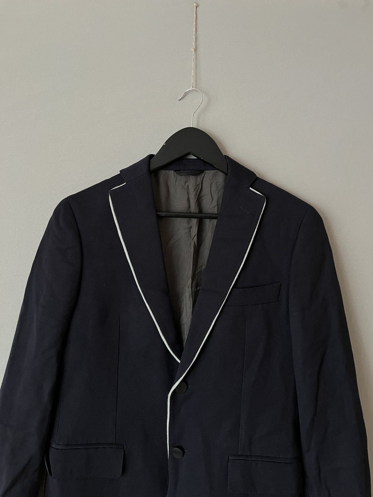 Tonello Tonello Deep Blue Heavy Blazer Size 46R - 4 Thumbnail