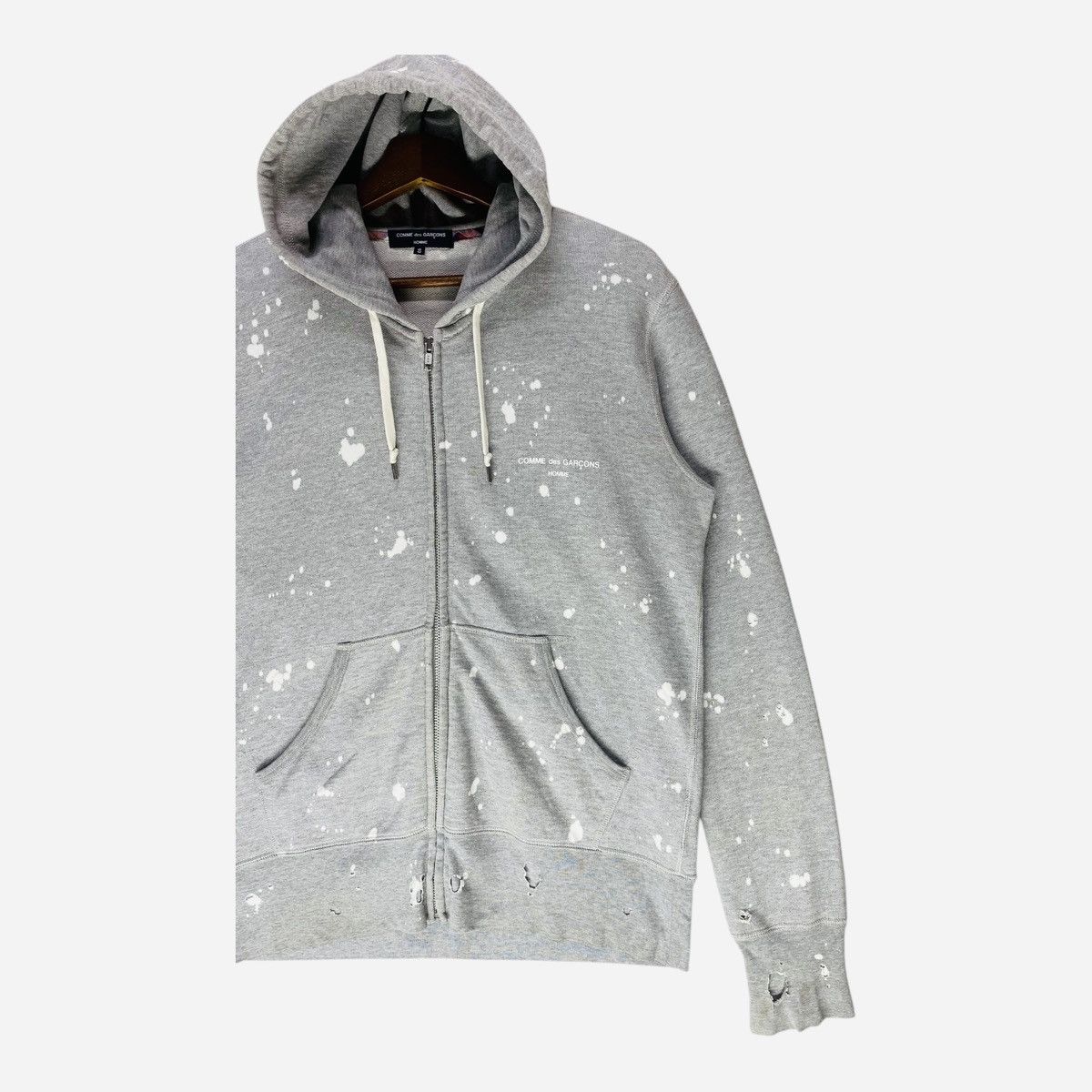 Comme des Garcons × Comme des Garcons Homme Comme Des Garcons Homme Hoodie Distressed Acid Wash Full Zip Size US S / EU 44-46 / 1 - 4 Thumbnail