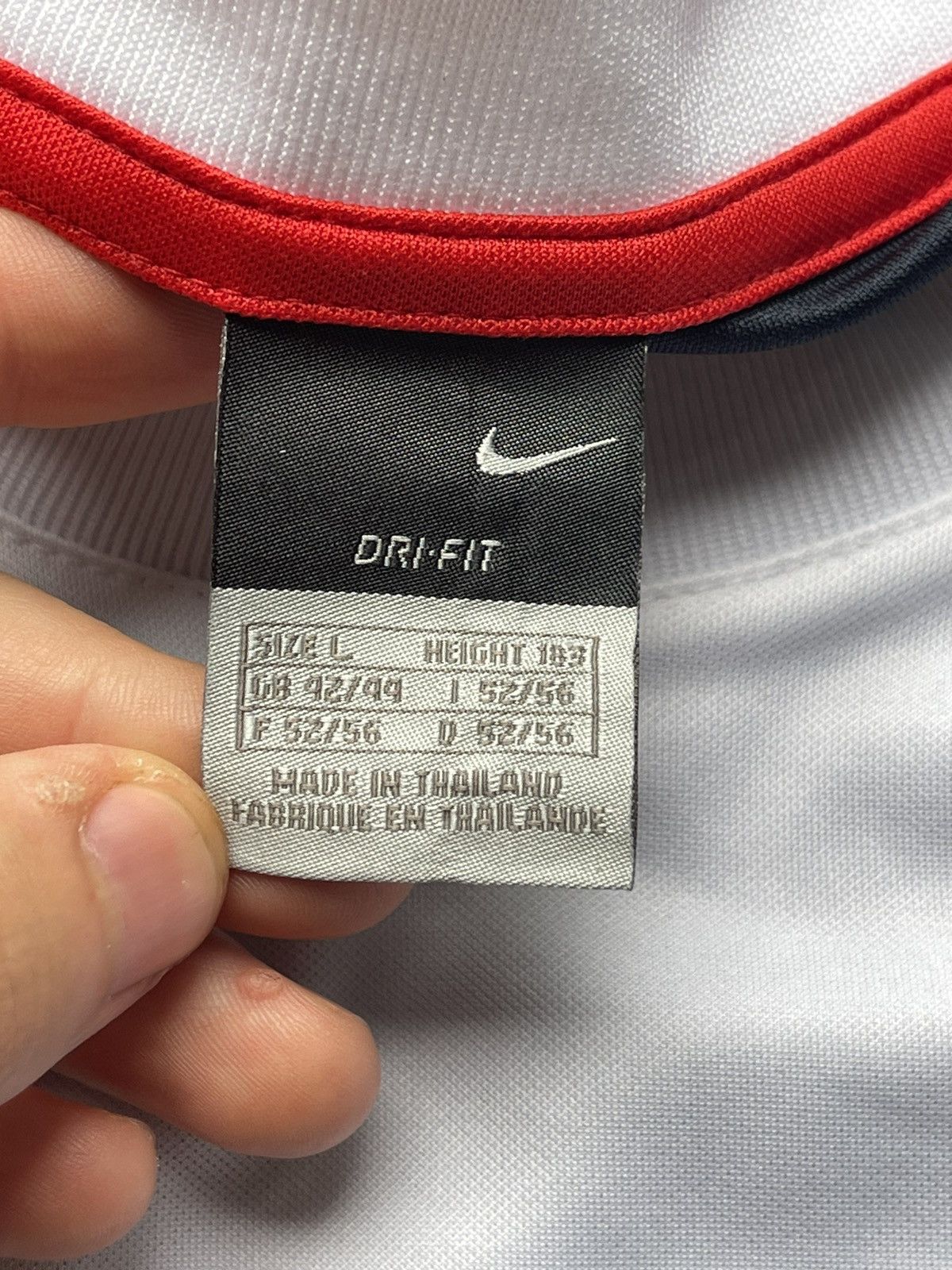 Nike × Vintage Y2K Nike PSG colours vintage sleeveless jersey Size US L / EU 52-54 / 3 - 6 Thumbnail
